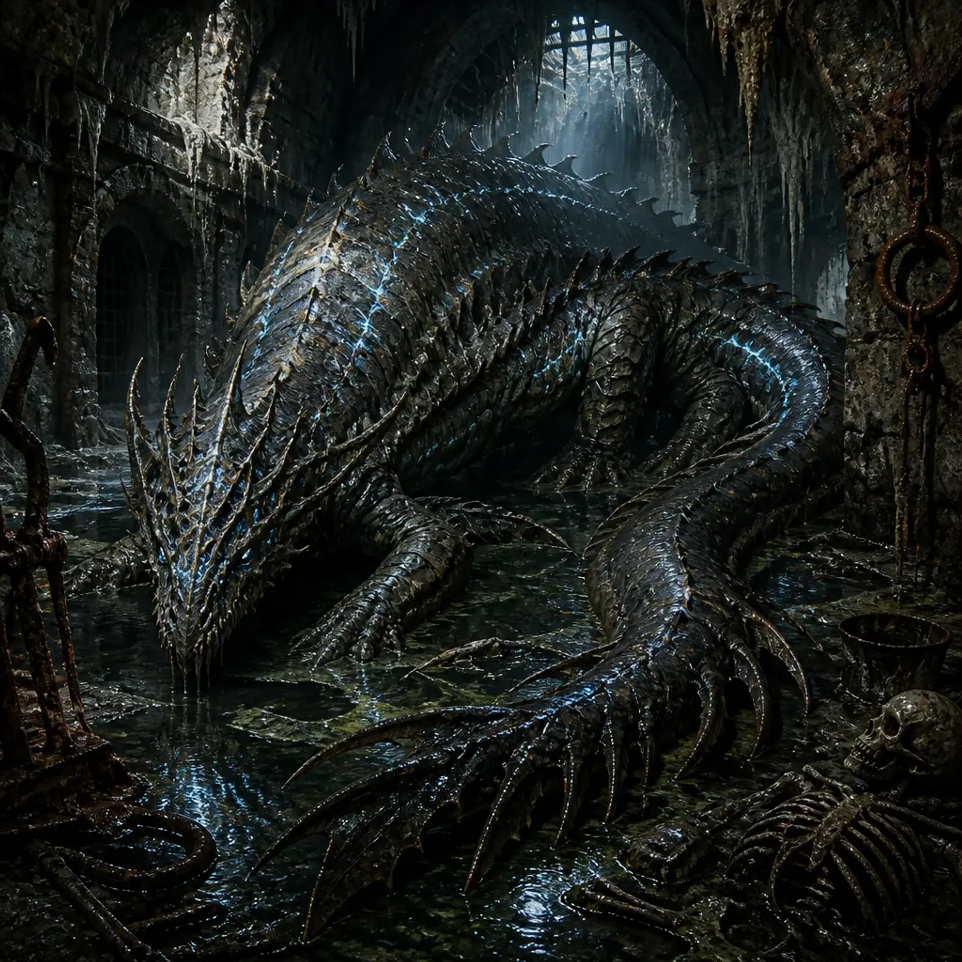 Gutterwyrm - AI-generated fantasy Monster