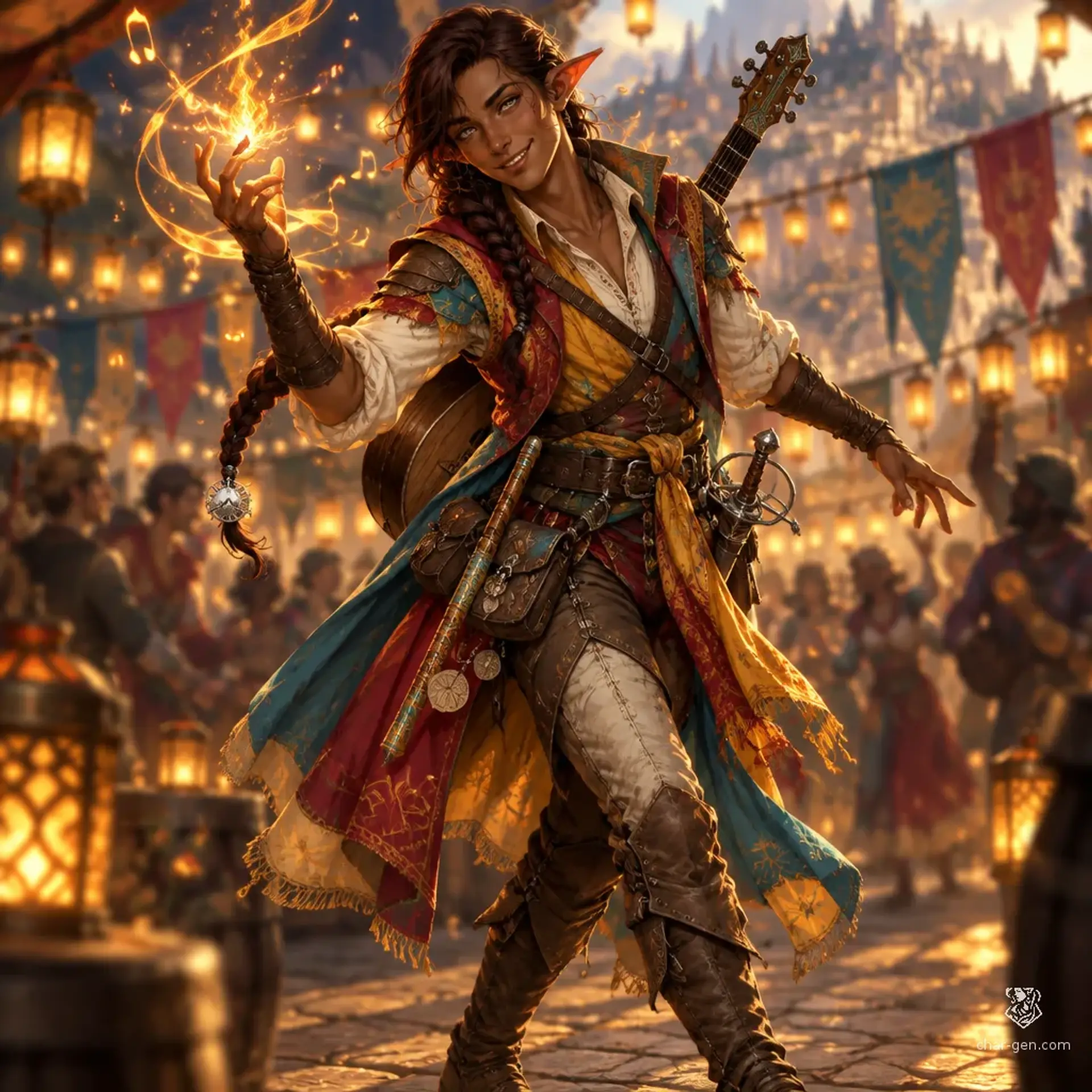 Seshva Meskhi - AI-generated fantasy Character