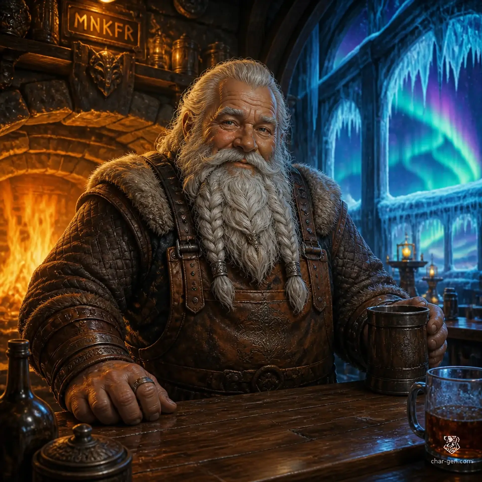 The Glacial Hearth - AI-generated fantasy Tavern