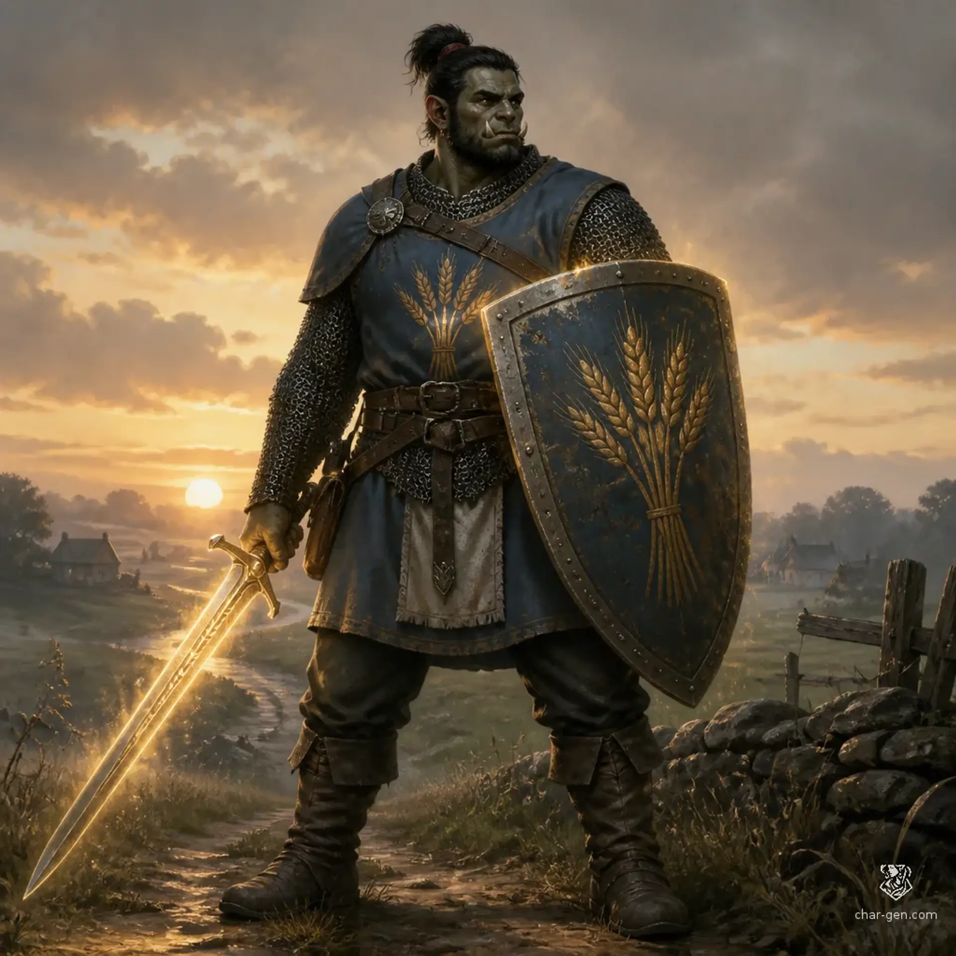 Throk - AI-generated fantasy Character
