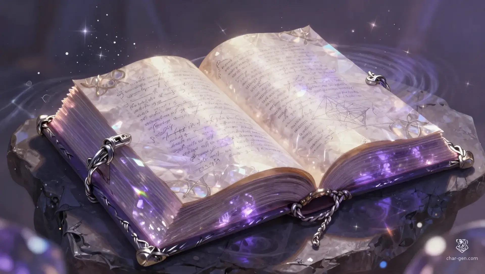 The Resonating Primer of Pure Essence - AI-generated fantasy Spellbook