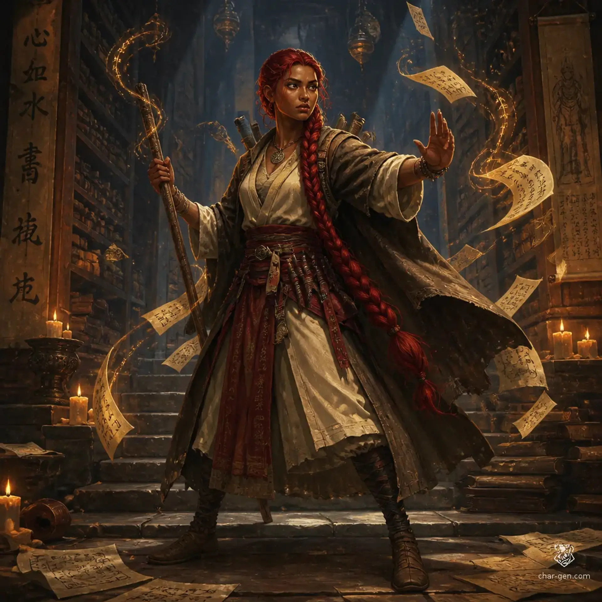 Mira Bolor - AI-generated fantasy Character