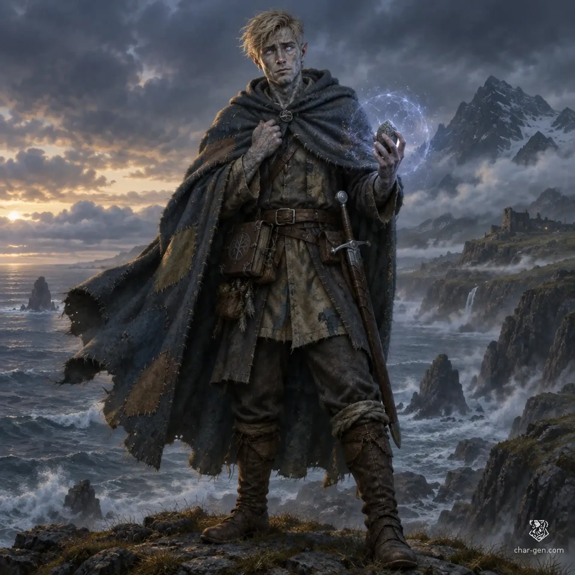 Peer Ludvik - AI-generated fantasy Character
