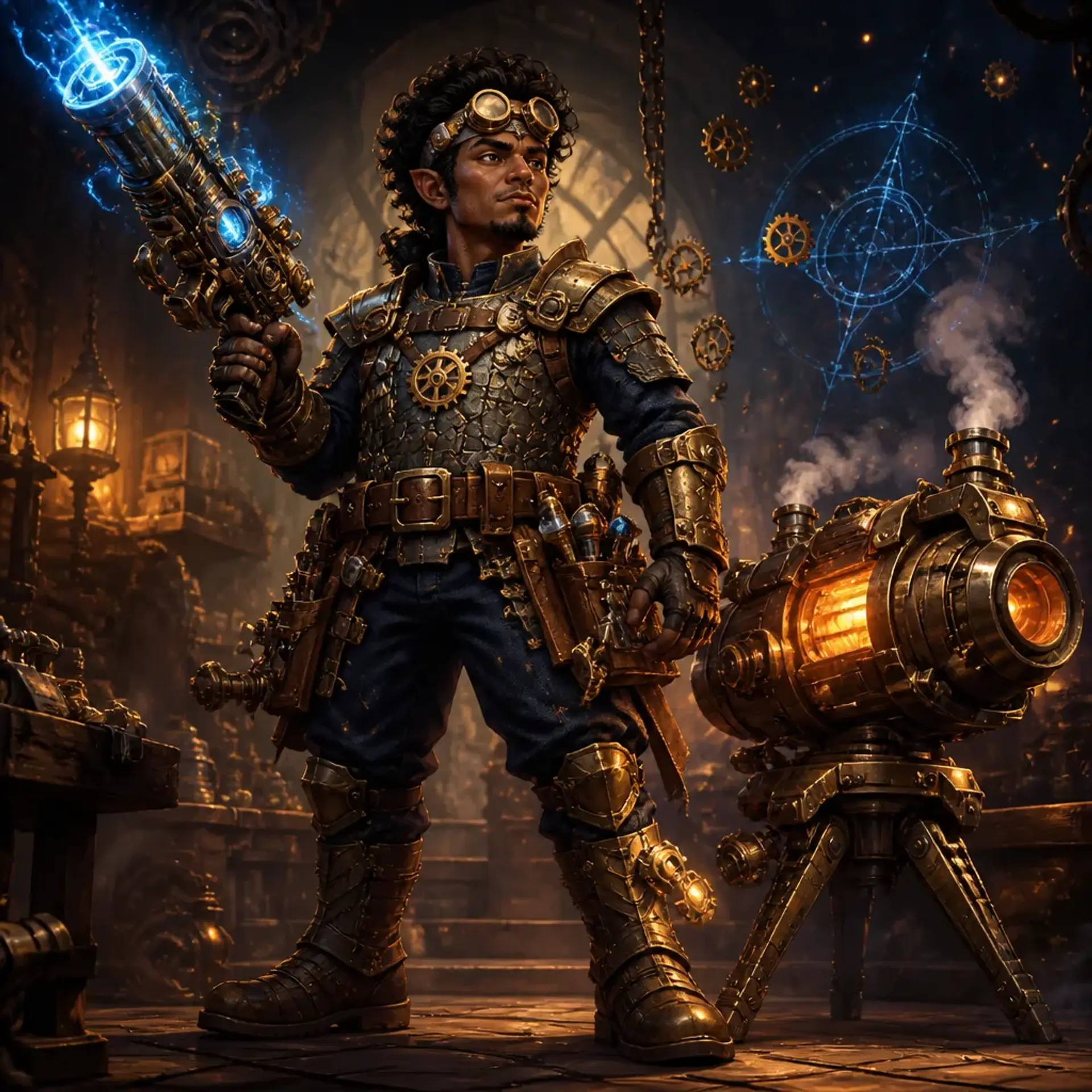 Kincade Gearwick - AI-generated fantasy Character
