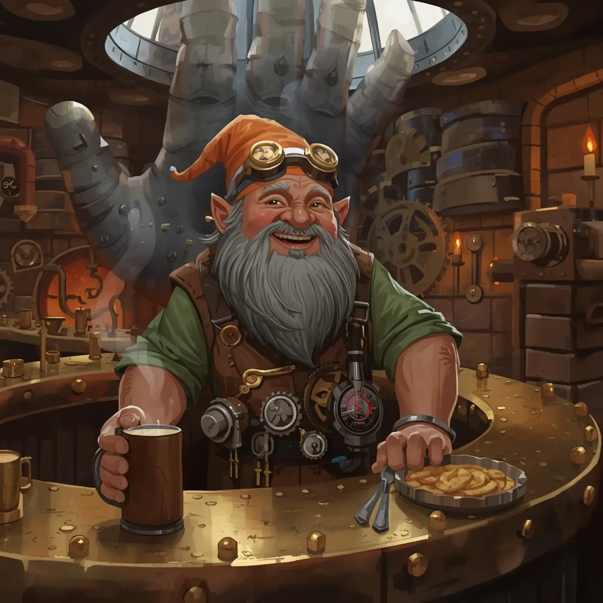 The Titan's Palm - AI-generated fantasy Tavern