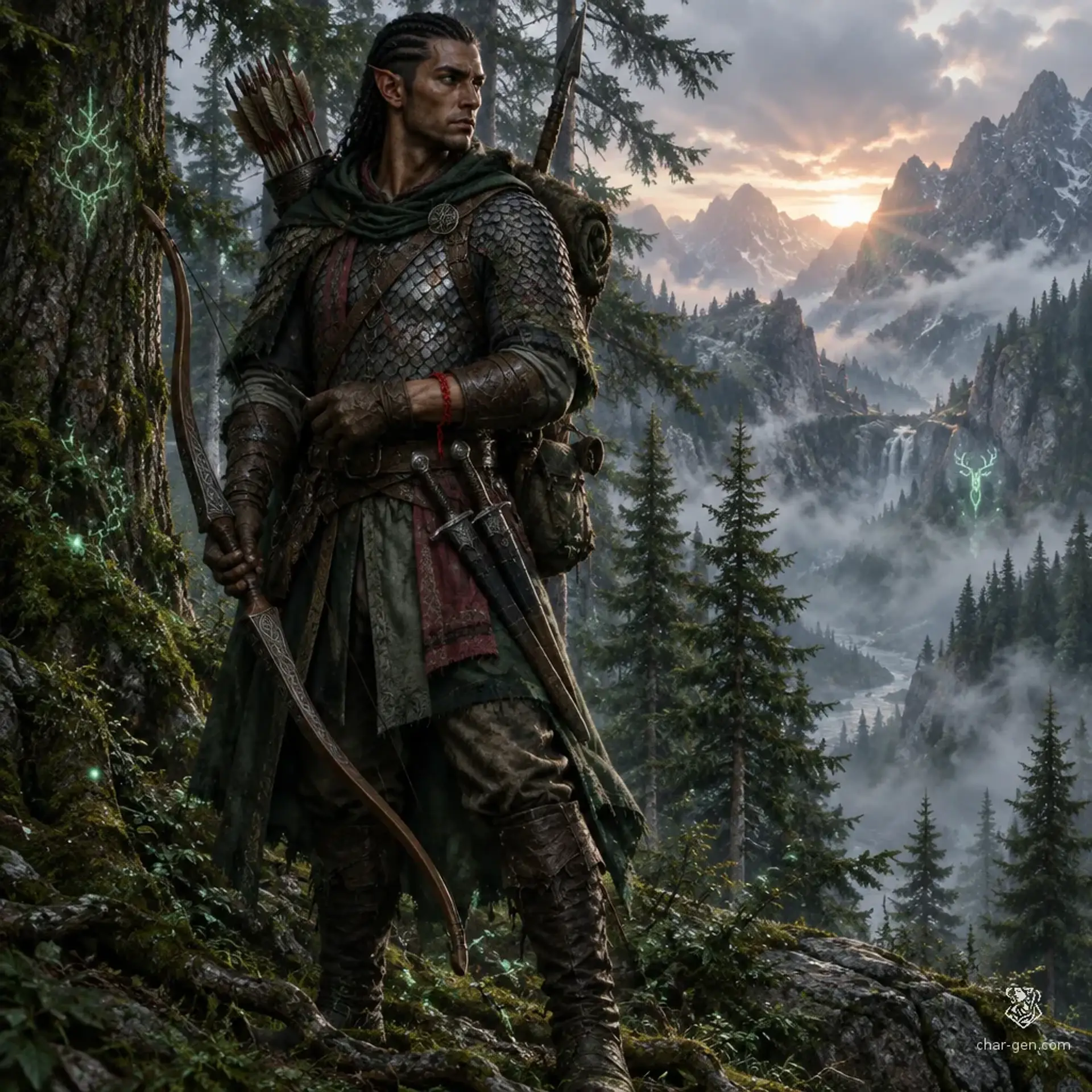 Kiyomir Tzitzqui - AI-generated fantasy Character