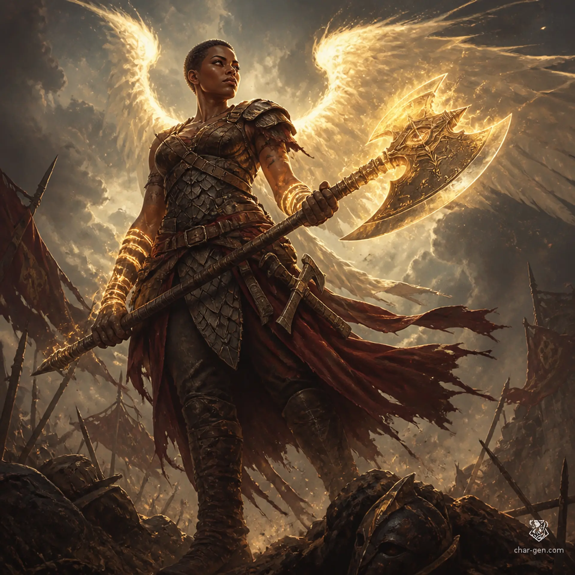 Zalika Kertes - AI-generated fantasy Character
