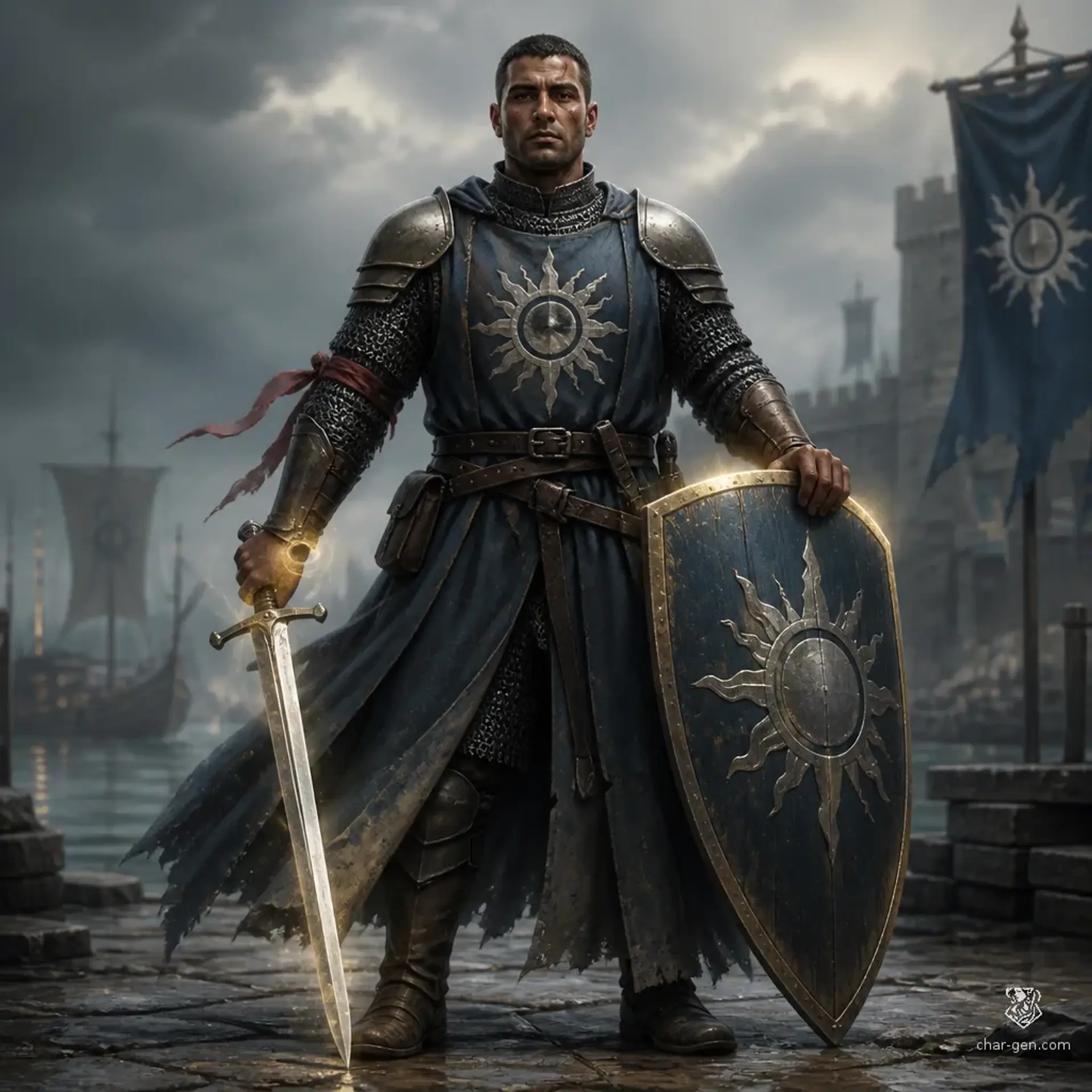 Vélar Kouris - AI-generated fantasy Character
