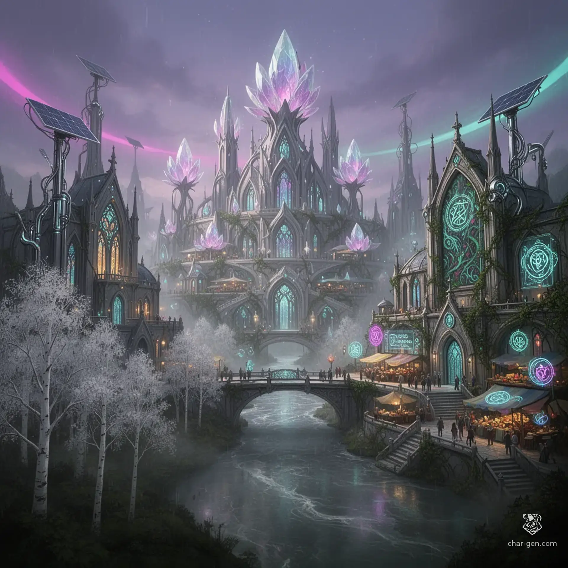 Sylvaranth - AI-generated fantasy Settlement