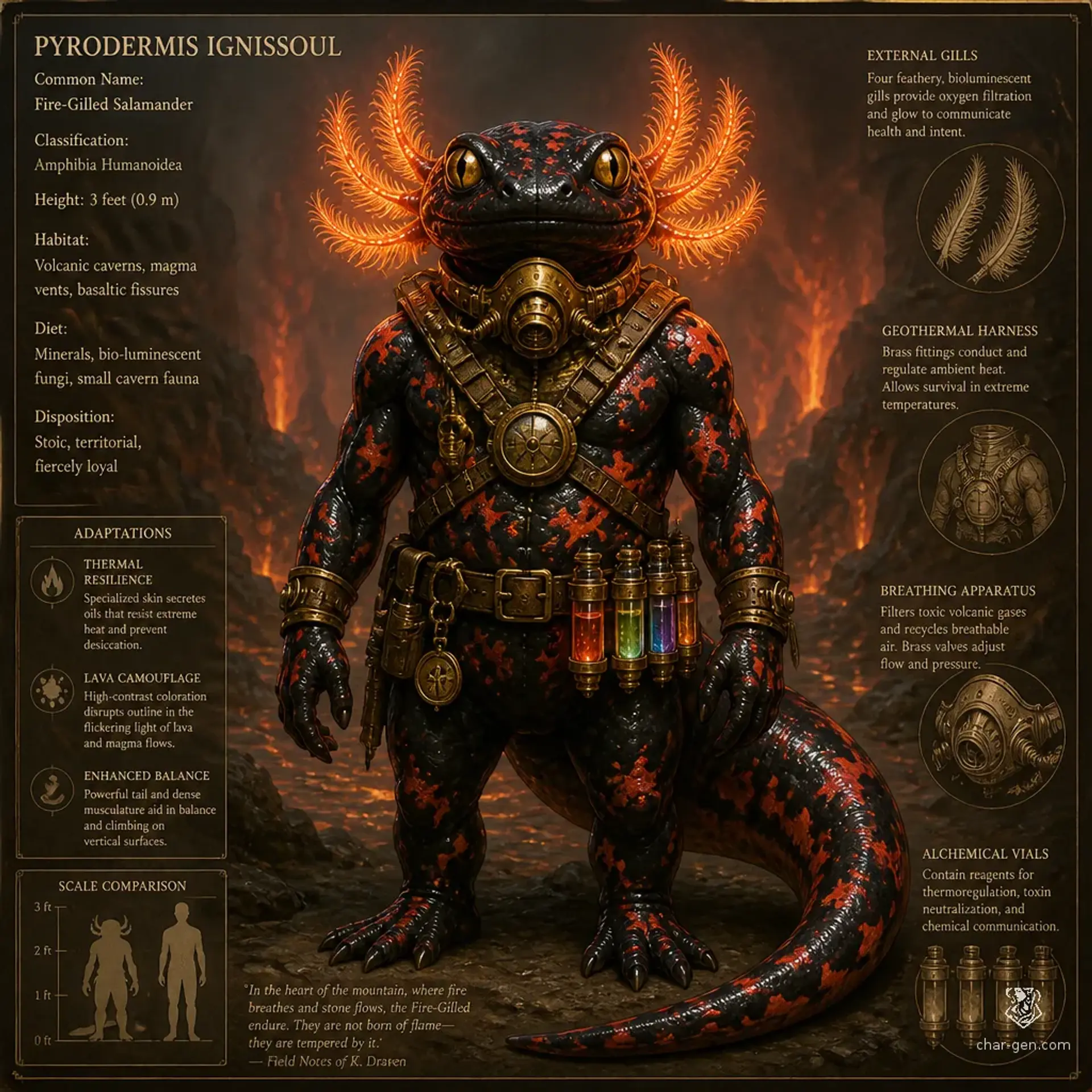 Vulkir - AI-generated fantasy Species