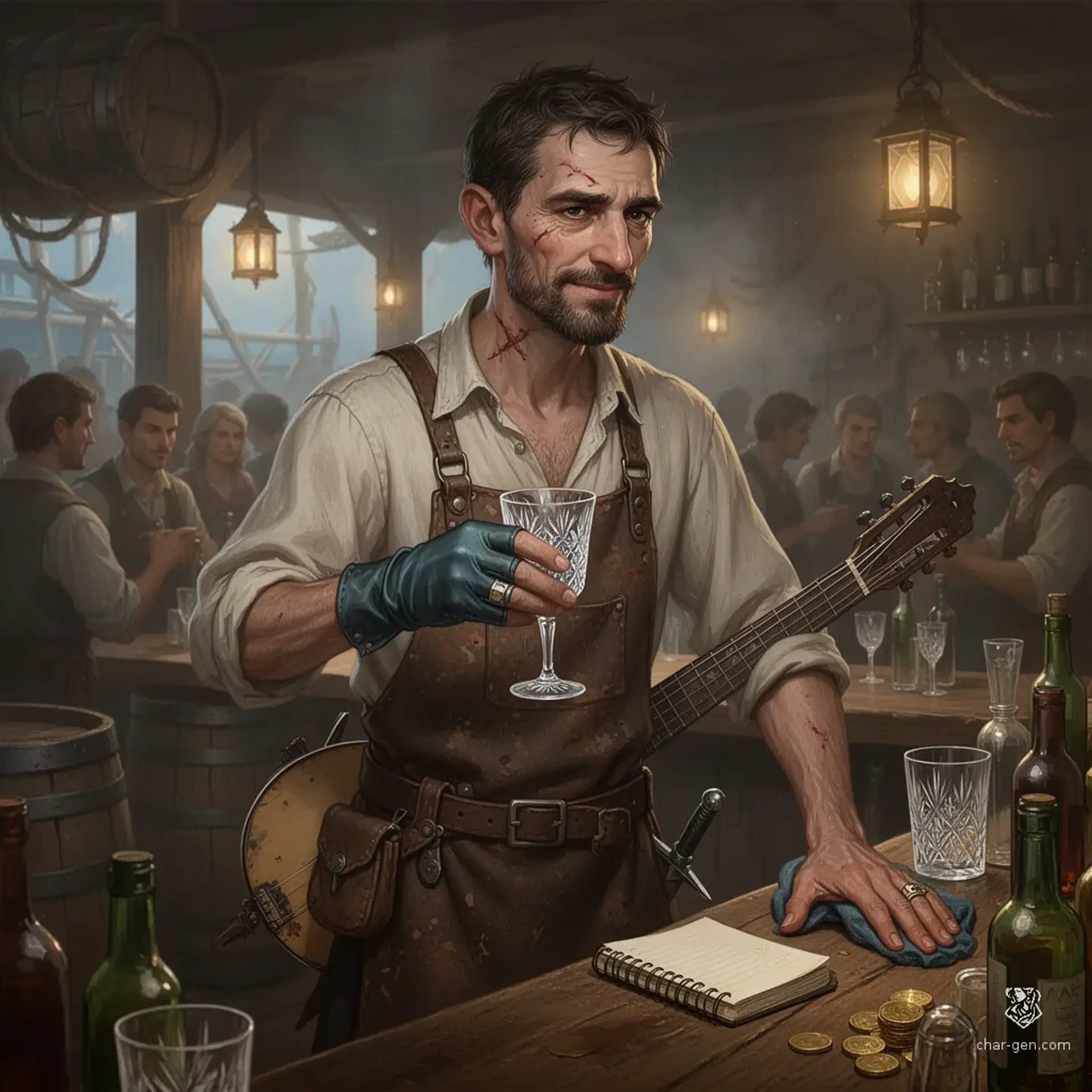Kaelen Thorne - AI-generated fantasy NPC