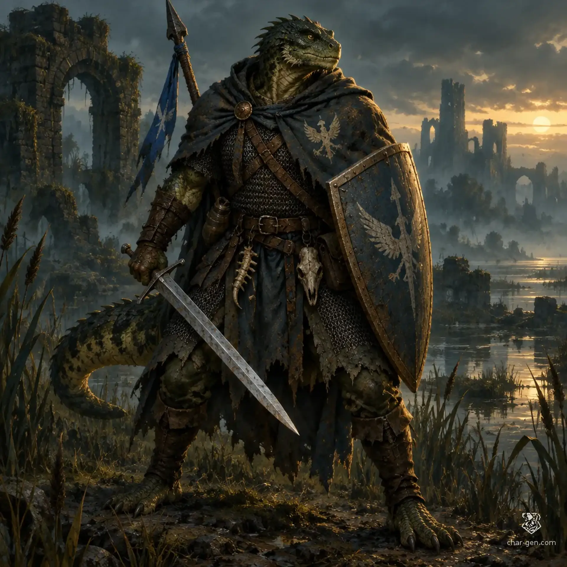 Grolnok Lenoig - AI-generated fantasy Character