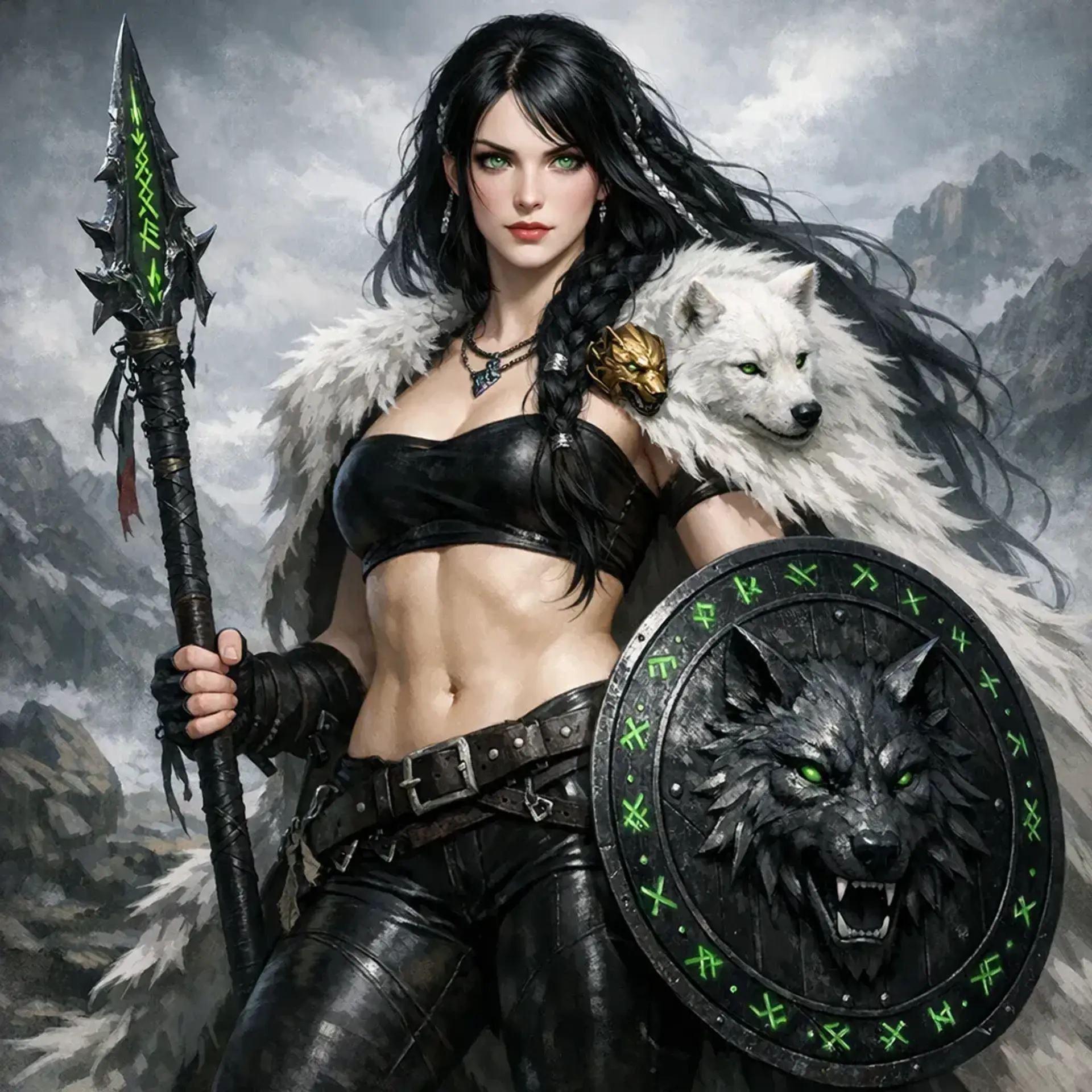 Freydis Ljosulfr - AI-generated fantasy NPC