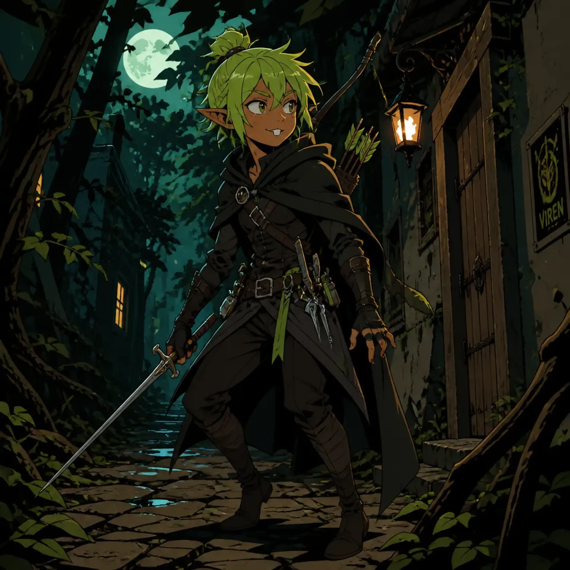 Willow Nightshade - AI-generated fantasy Character
