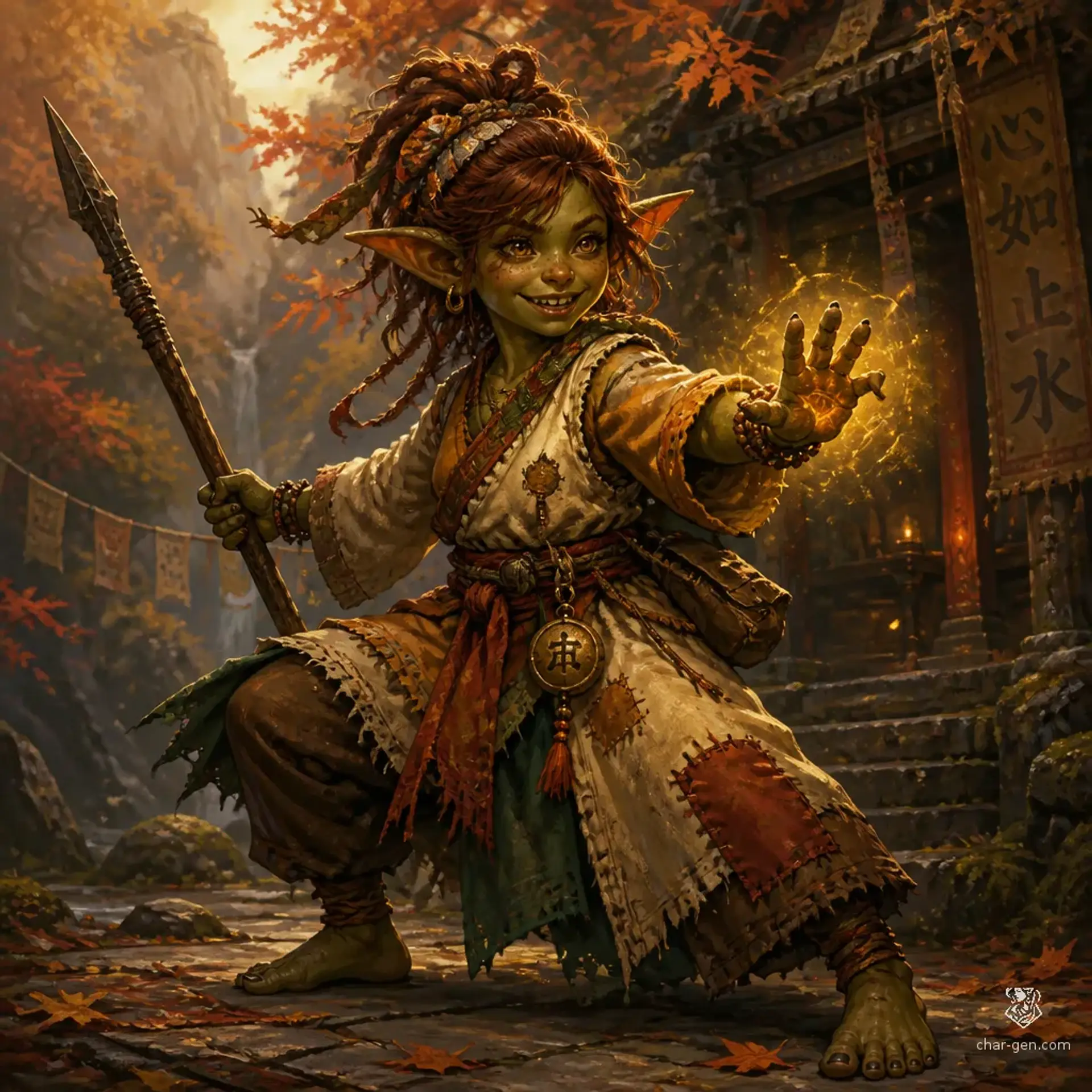 Lanella Autumn - AI-generated fantasy Character