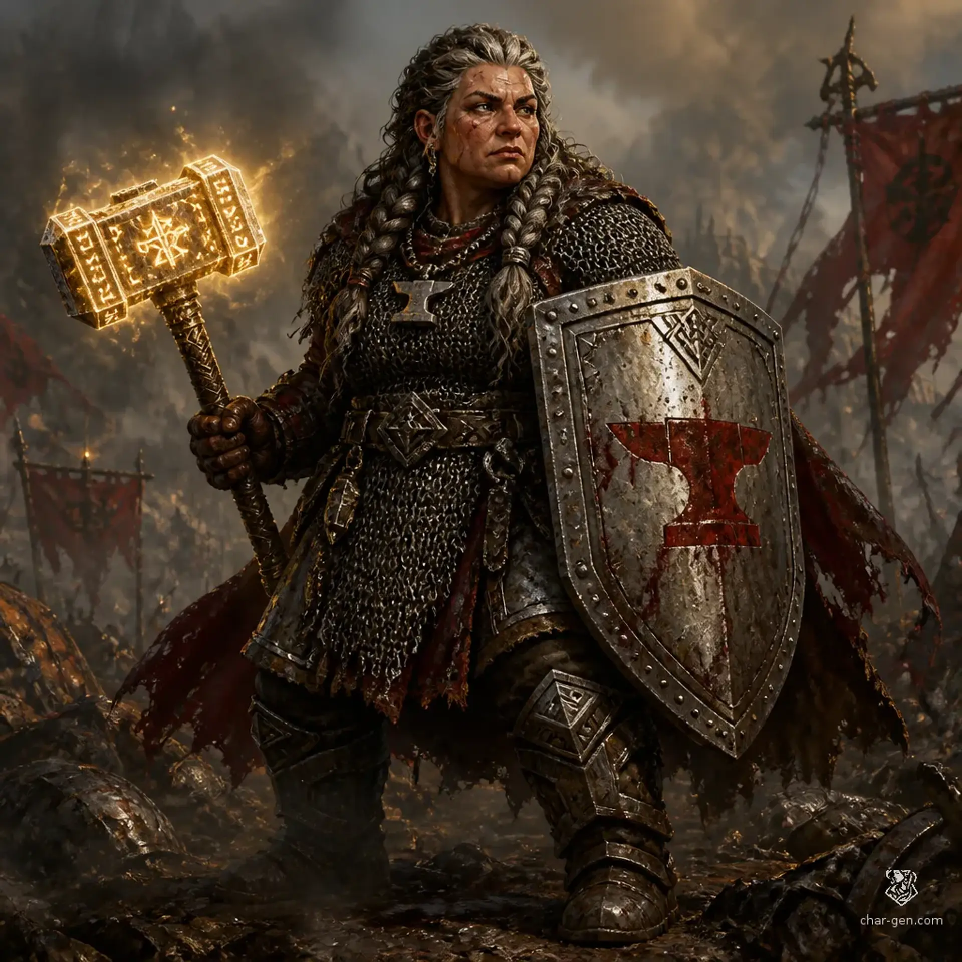 Torgga Iron-Spine Loderr - AI-generated fantasy Character