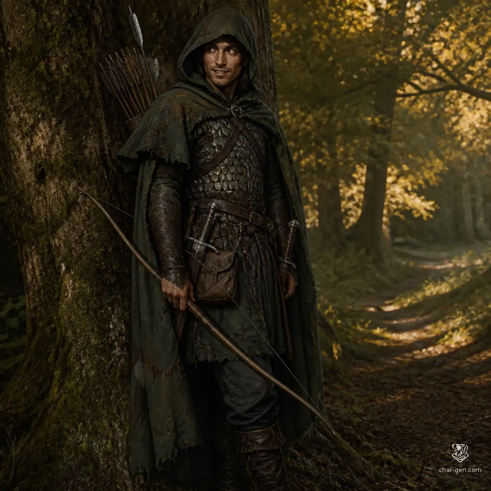 Der Astlochspechtler - AI-generated fantasy Character