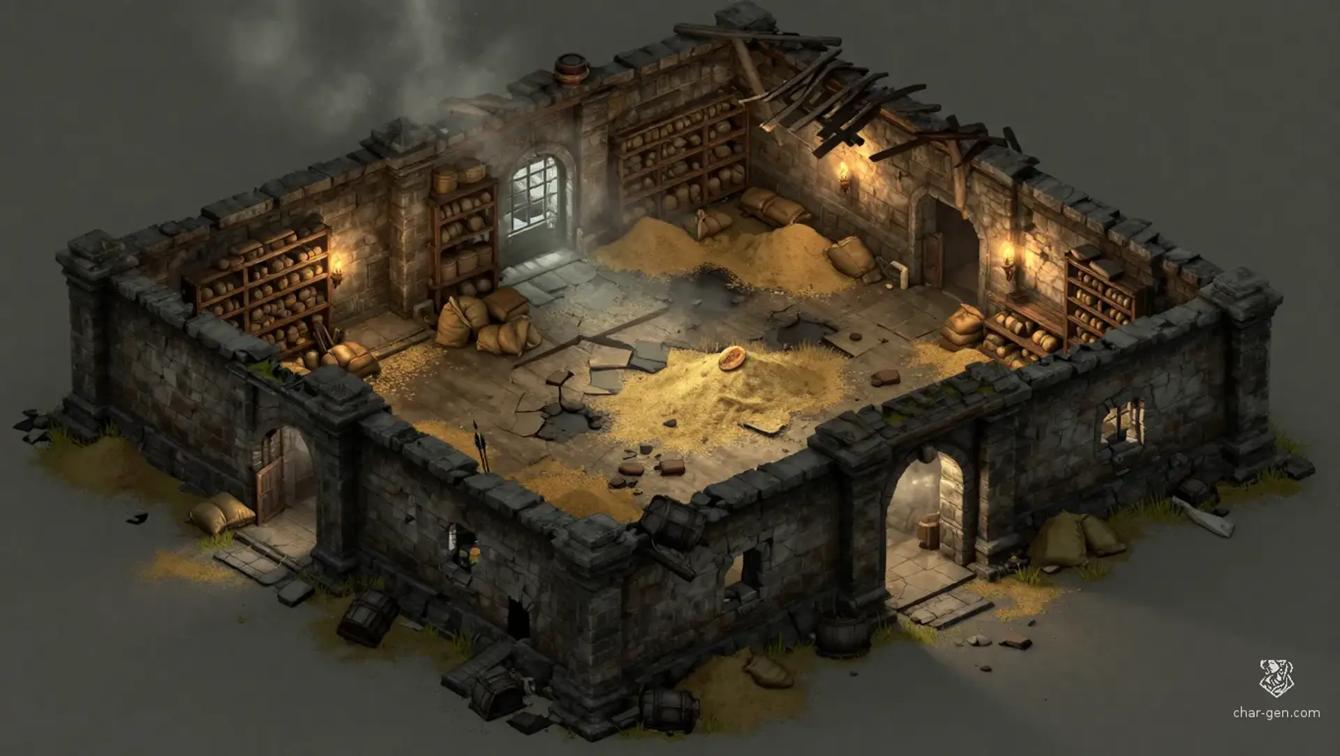 The Grain Store Claim - AI-generated fantasy Encounter