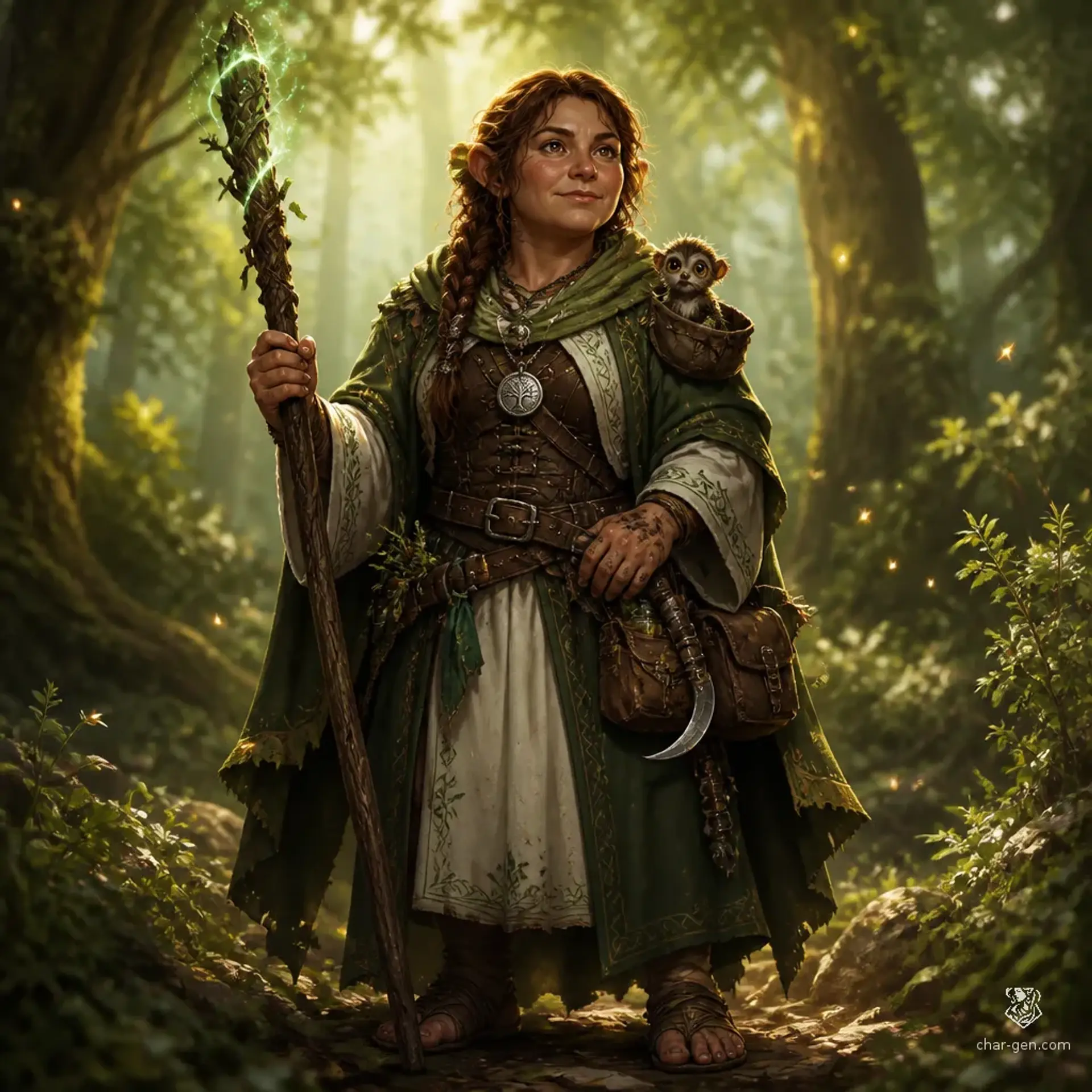 Mirra Mothertree - AI-generated fantasy Character