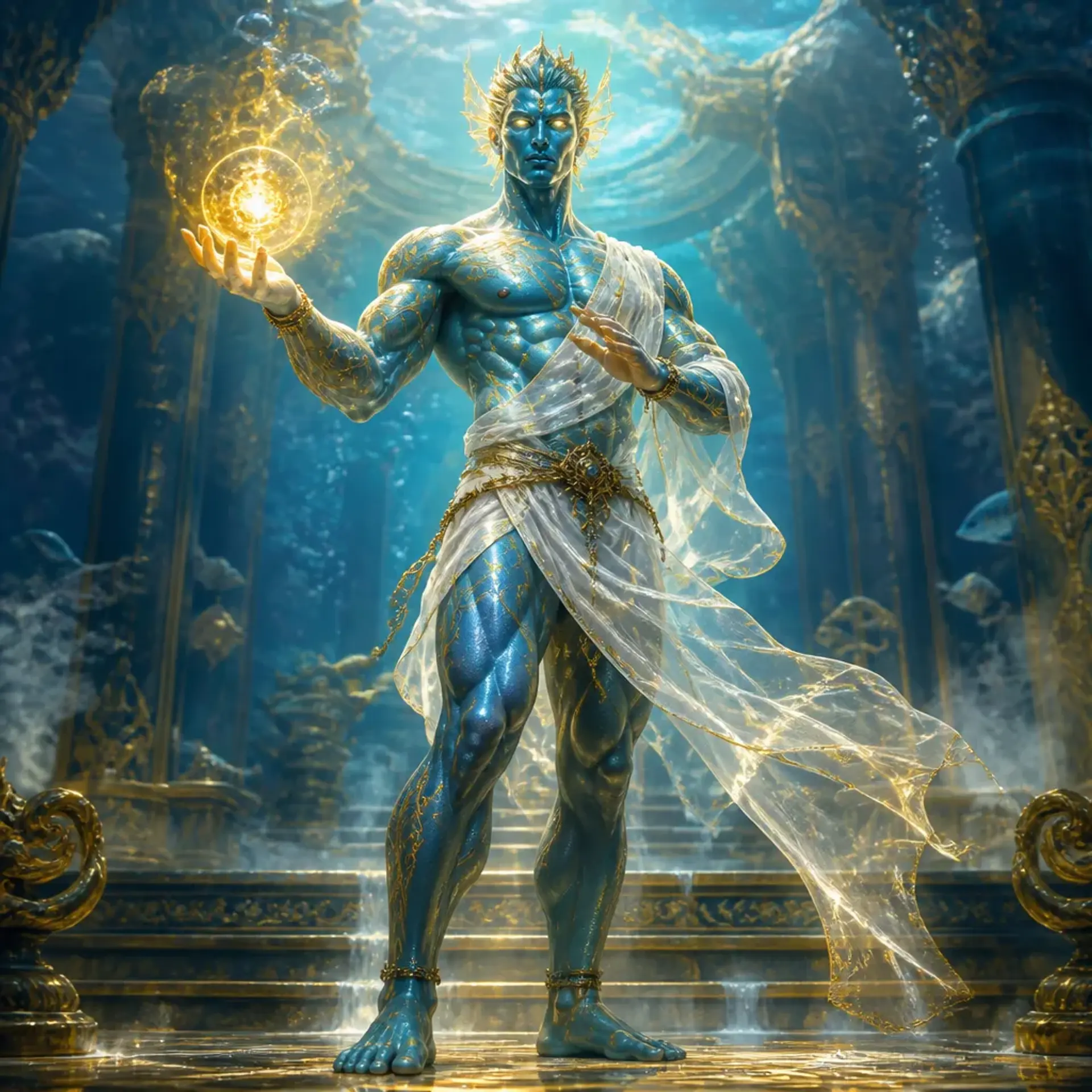 Aurelius the Ascended - AI-generated fantasy Character