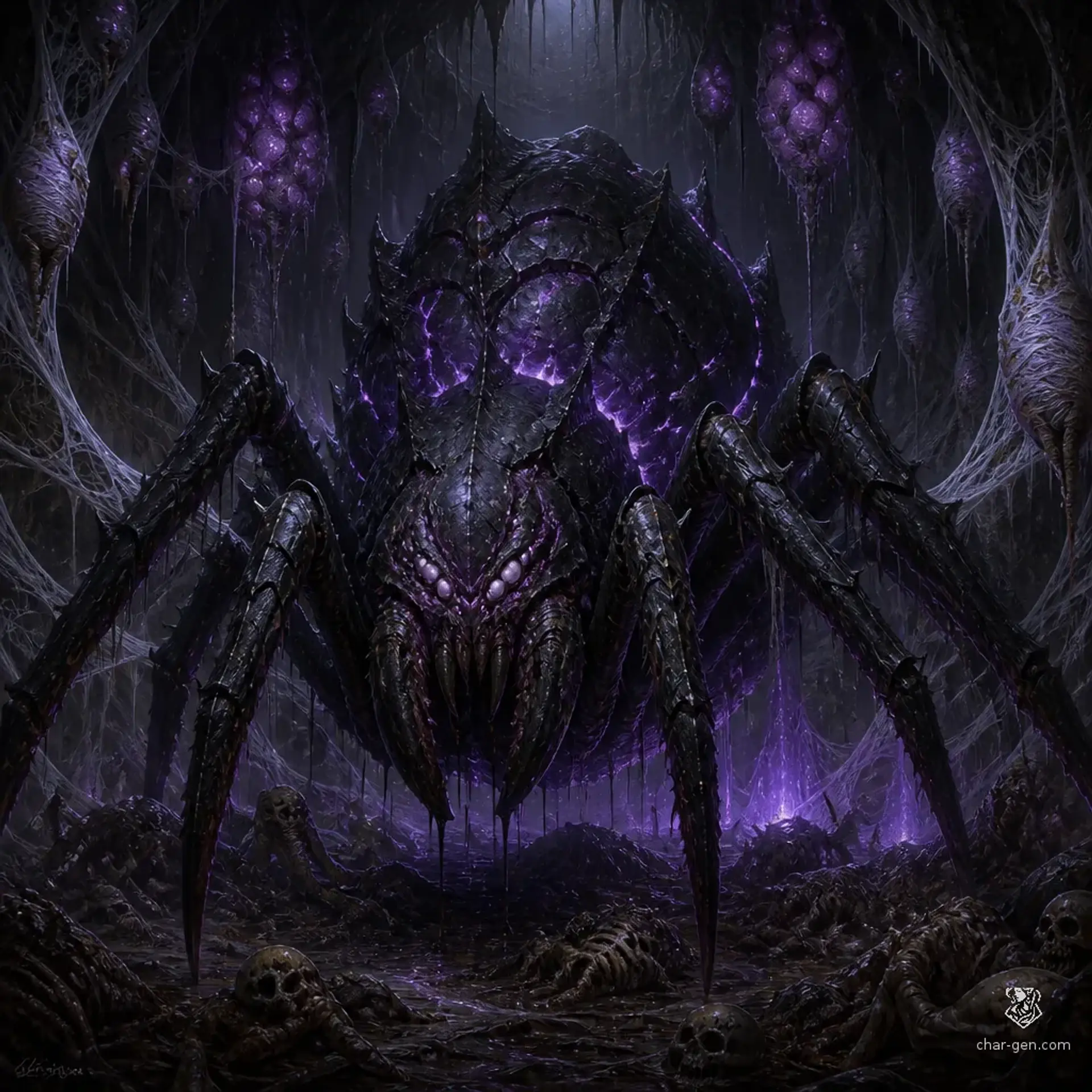 Spider Broodmother - AI-generated fantasy Monster