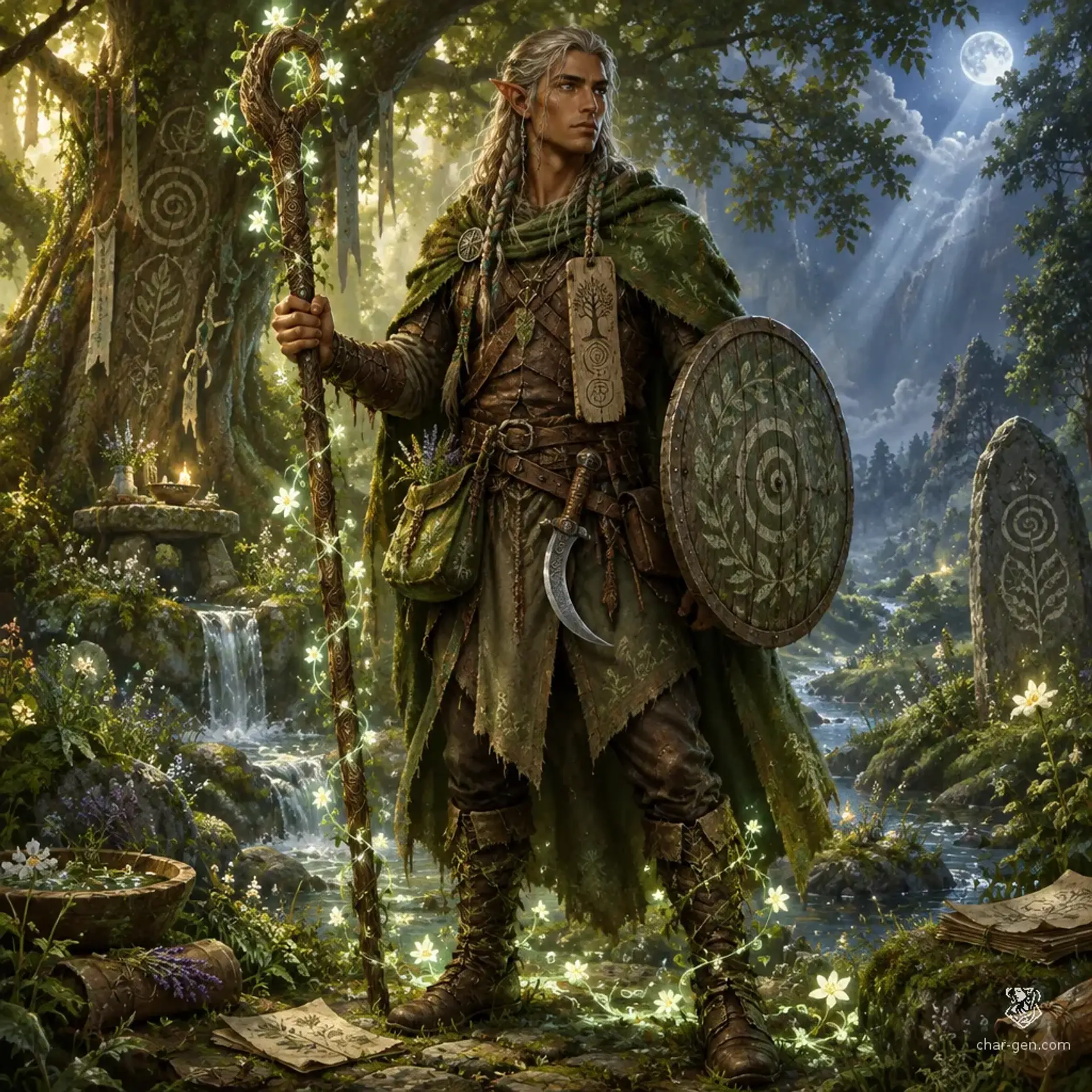 Savael Moriyama - AI-generated fantasy Character
