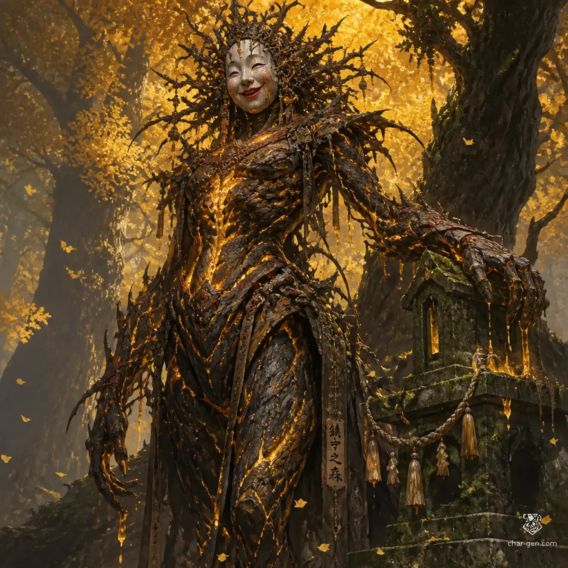 Kodama of the East Tree - AI-generated fantasy Monster