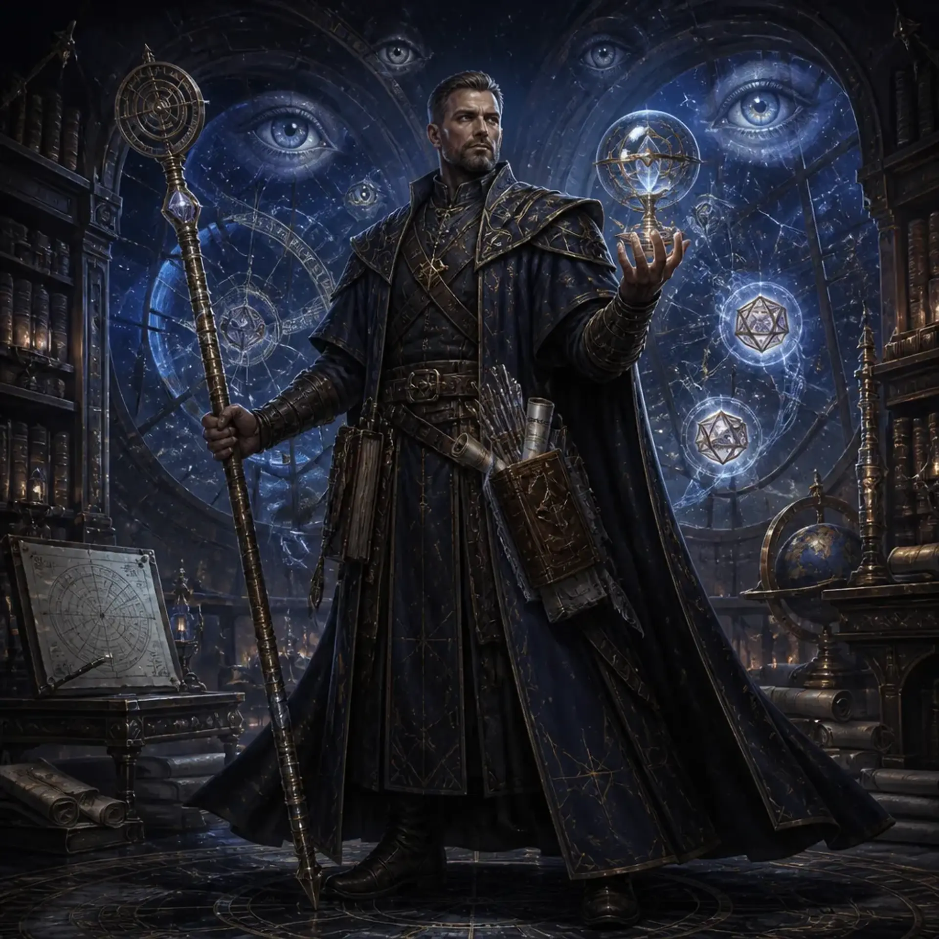 Odran Vesk - AI-generated fantasy Character