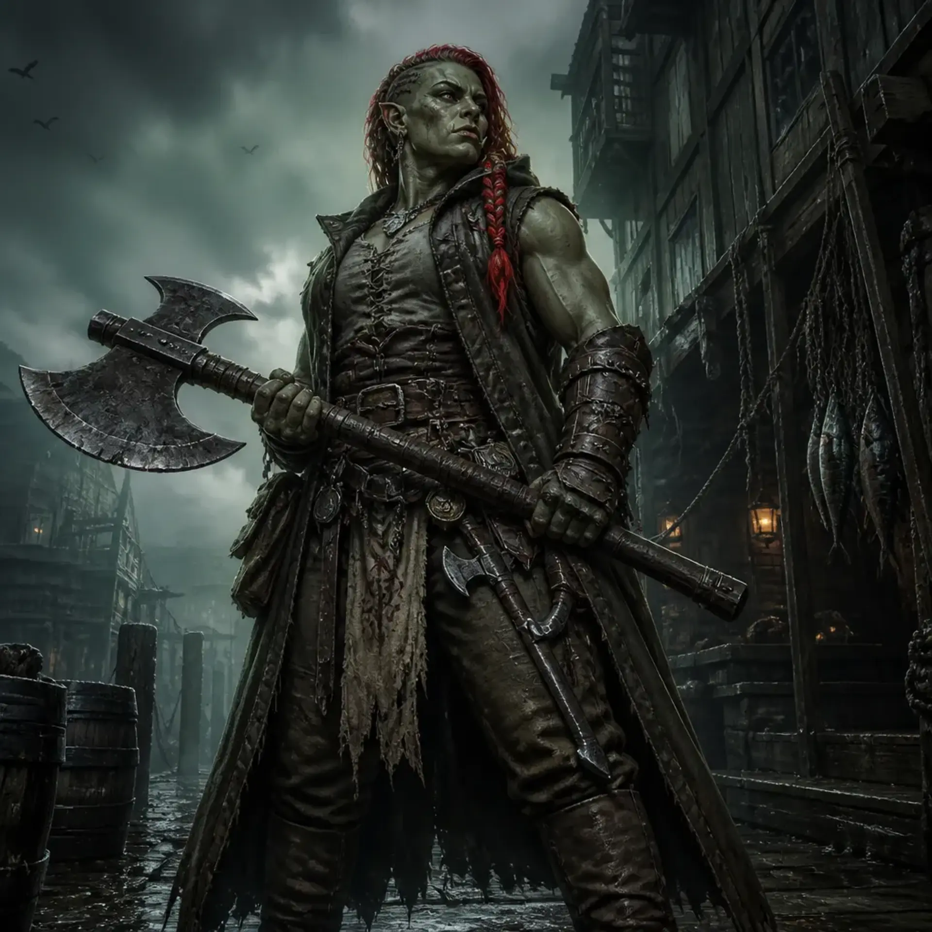 Mara Brine - AI-generated fantasy Character