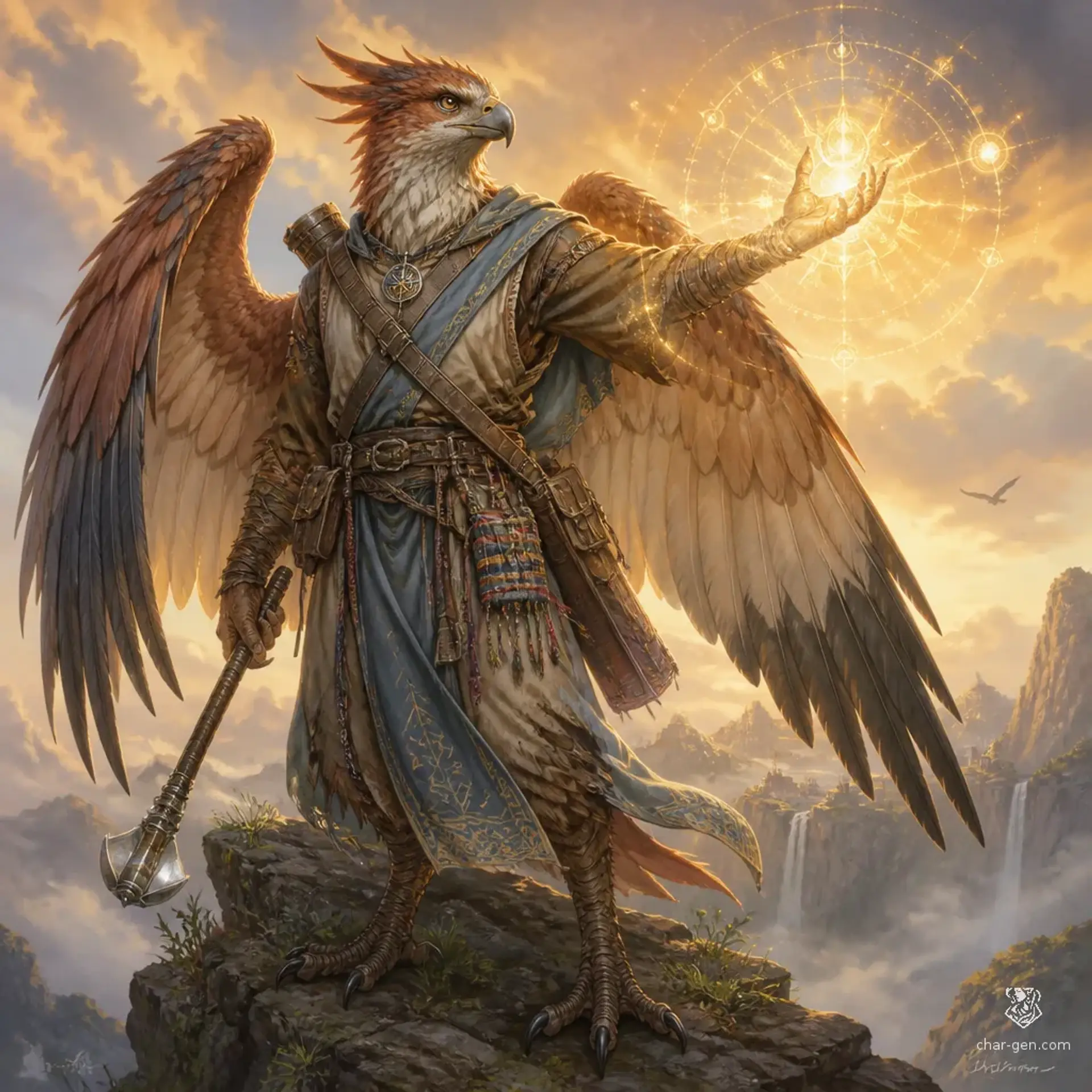 Tömür Kelen - AI-generated fantasy Character
