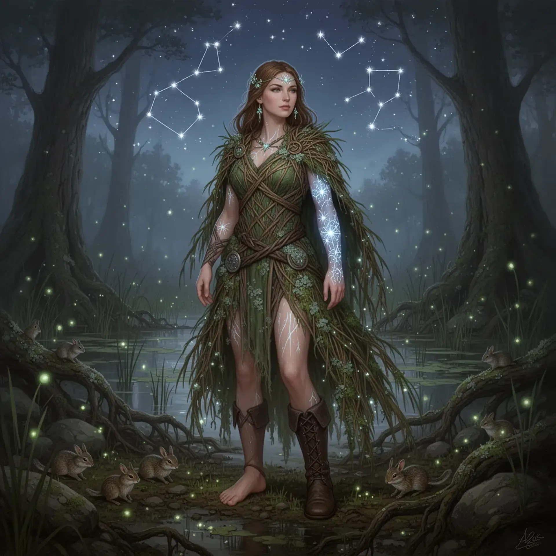 Branwen Reedstep - AI-generated fantasy NPC