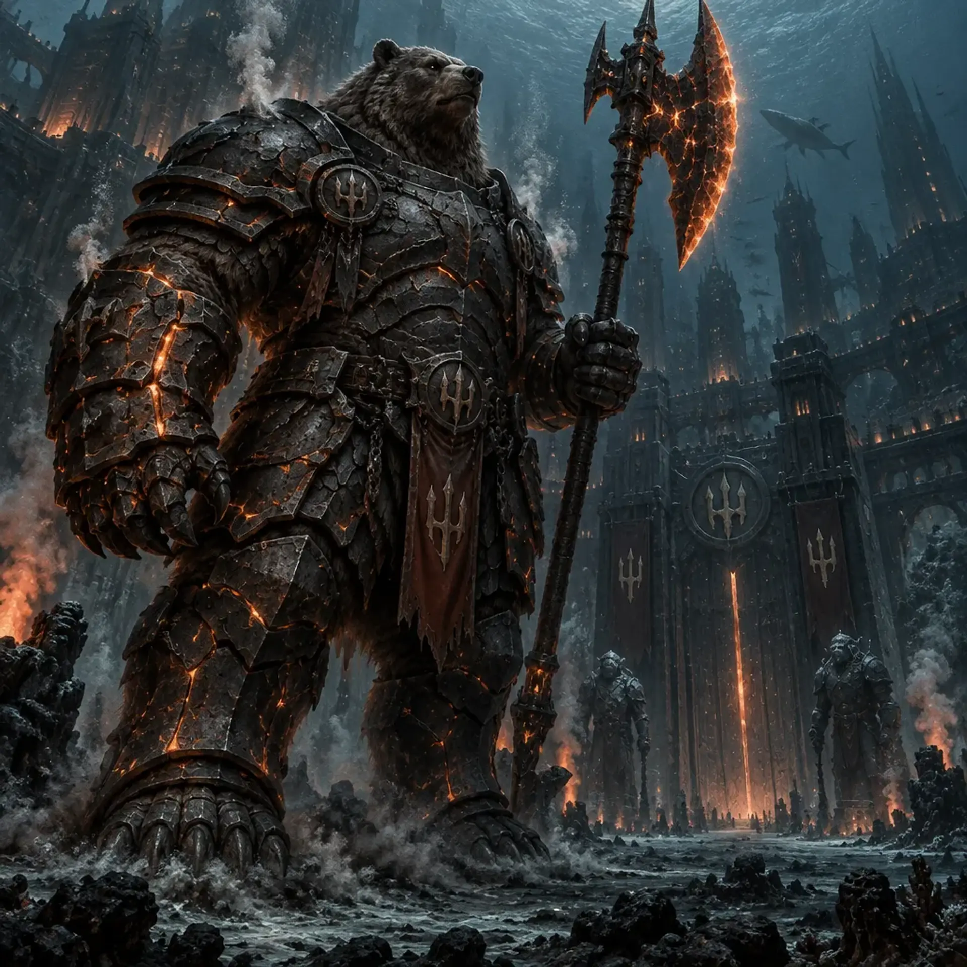 Abyssal Trench-Lord - AI-generated fantasy Monster