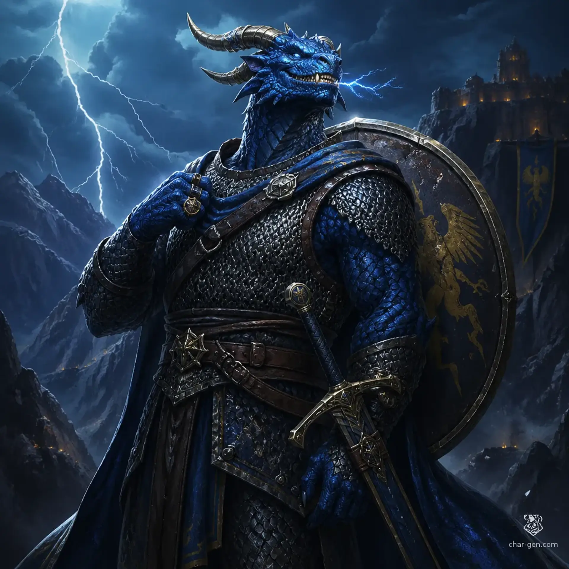 Xerxes Orelia - AI-generated fantasy Character