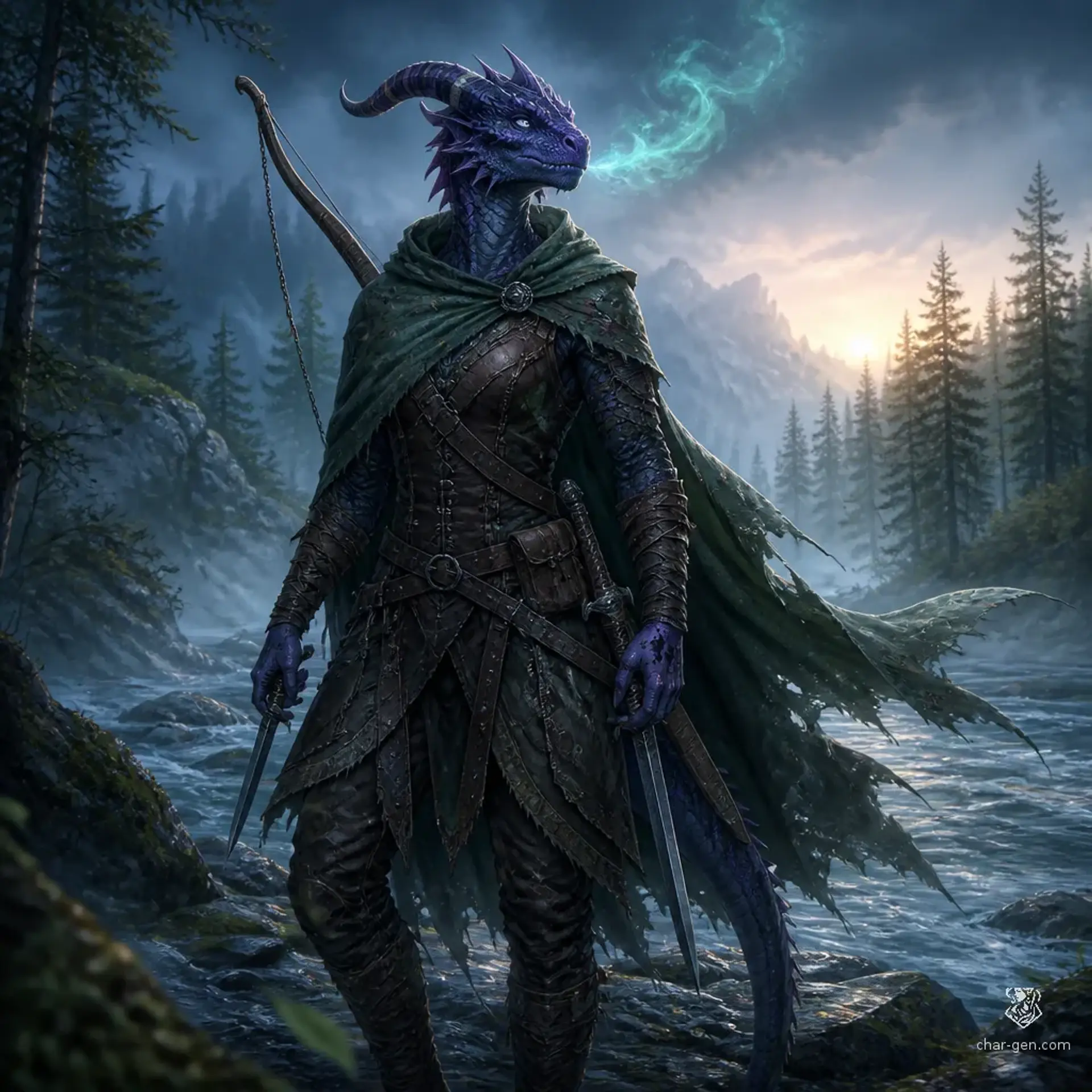 Indigo - AI-generated fantasy Character
