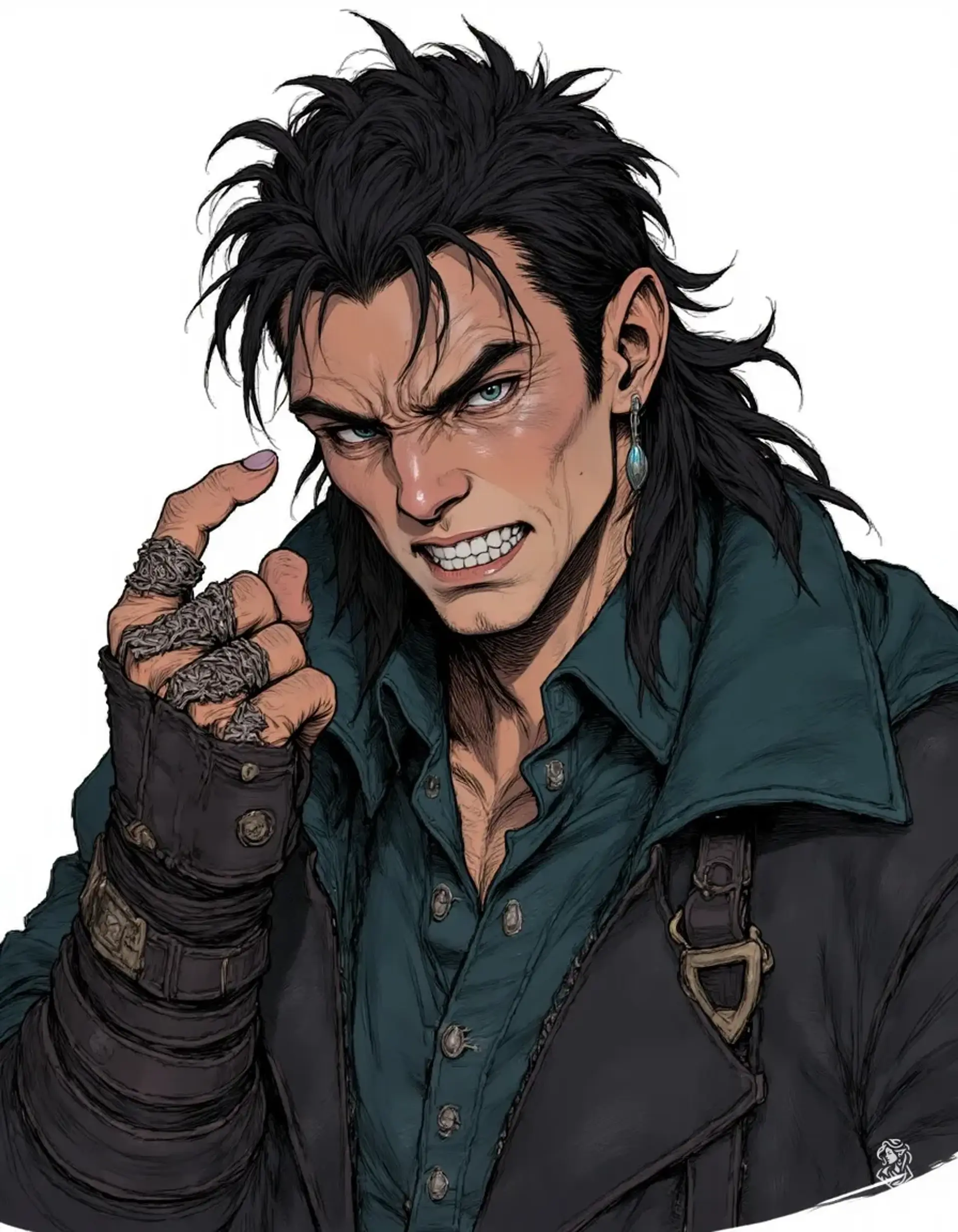Kaelen Vosharr - AI-generated fantasy NPC
