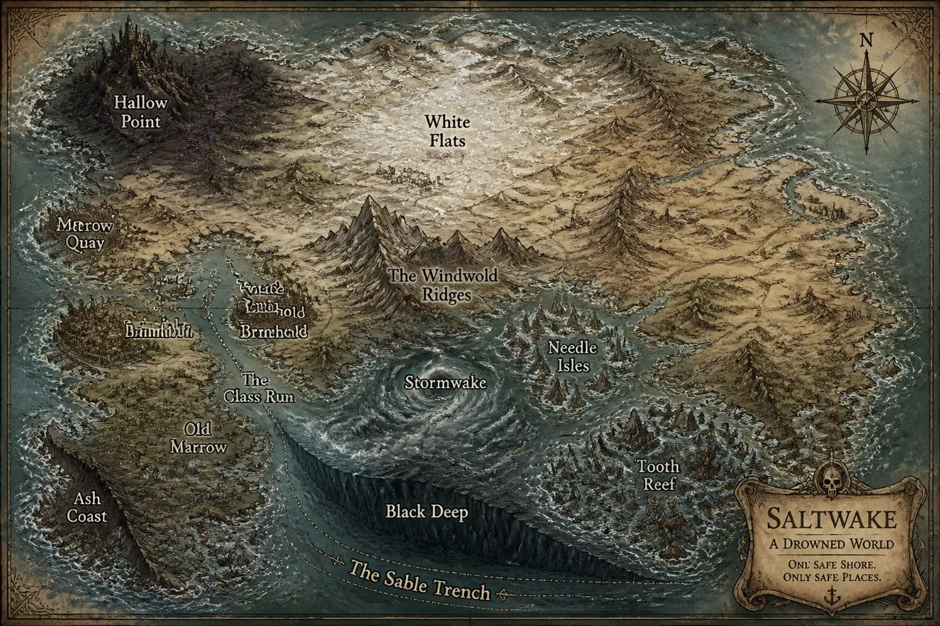 Saltwake - AI-generated fantasy World