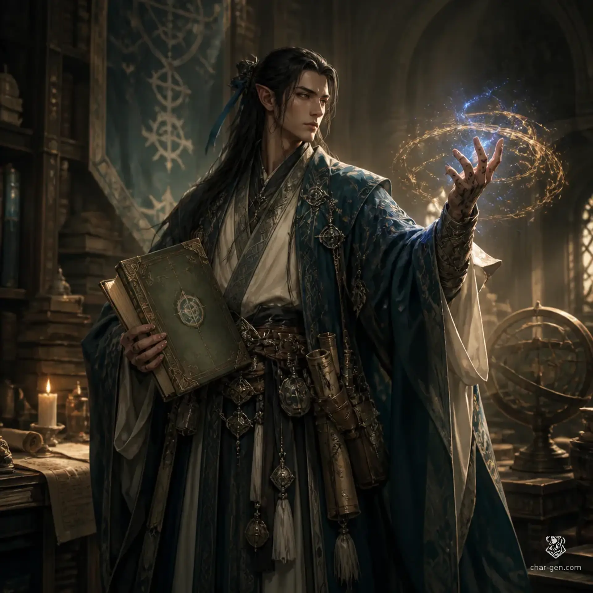 Aeltharion Quill - AI-generated fantasy Character