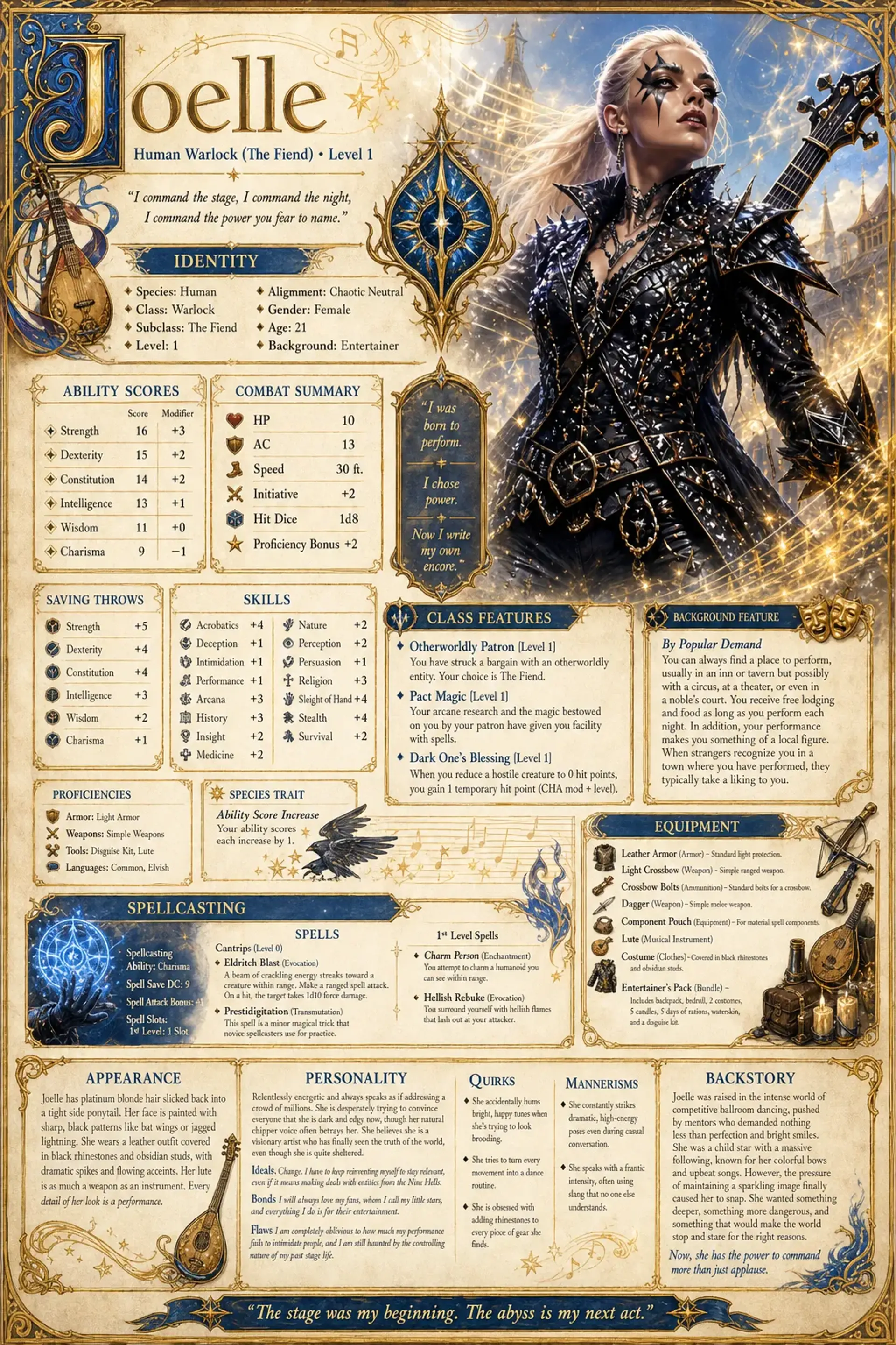 Character Sheet