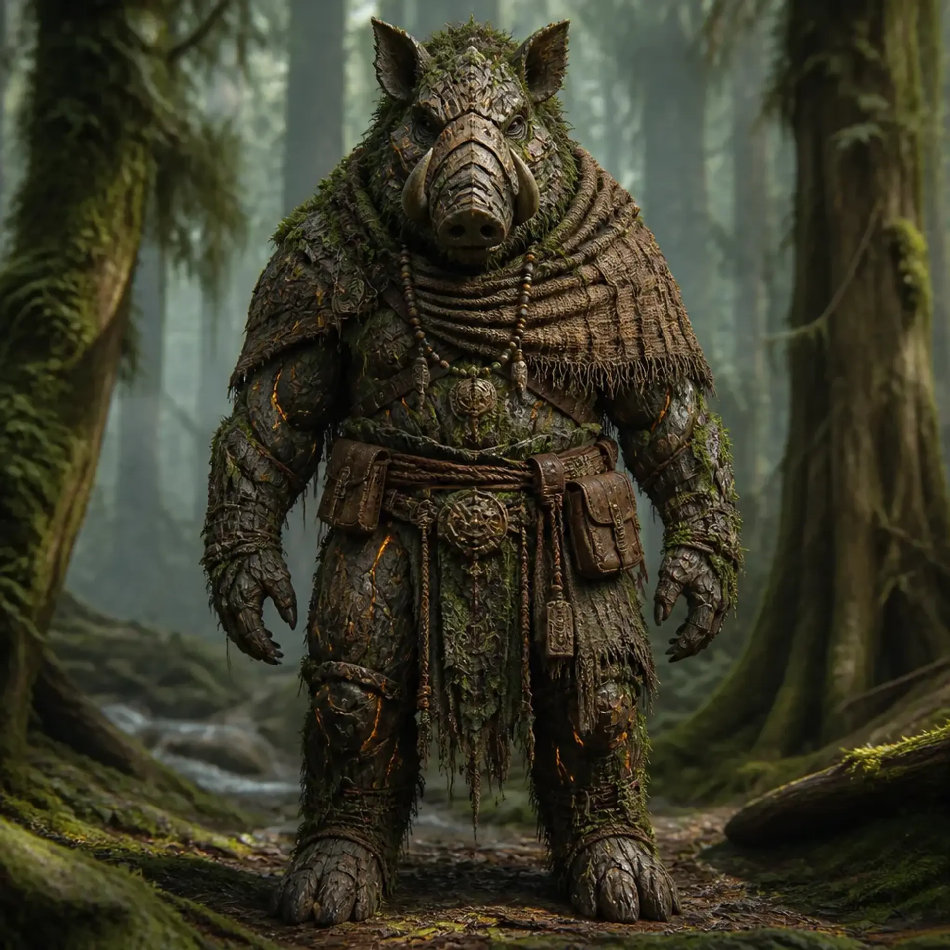 Boarbound - AI-generated fantasy Species