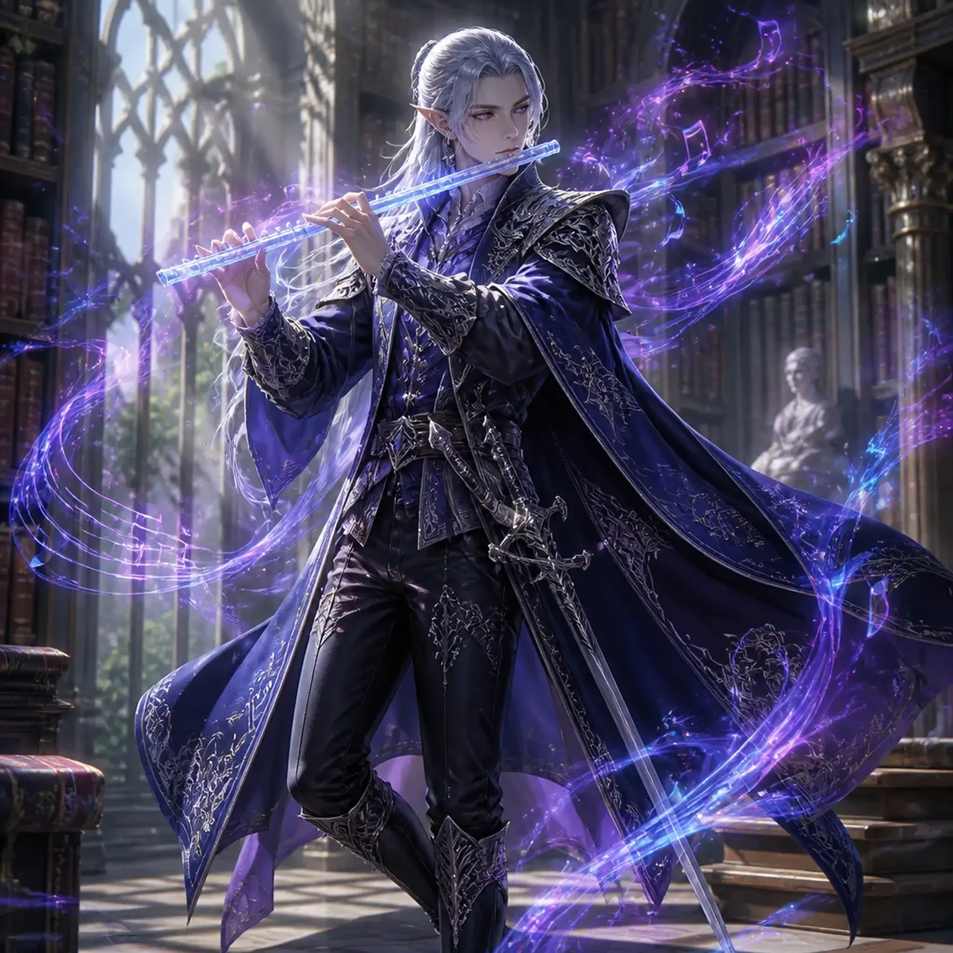 Valerius Meliamne - AI-generated fantasy Character