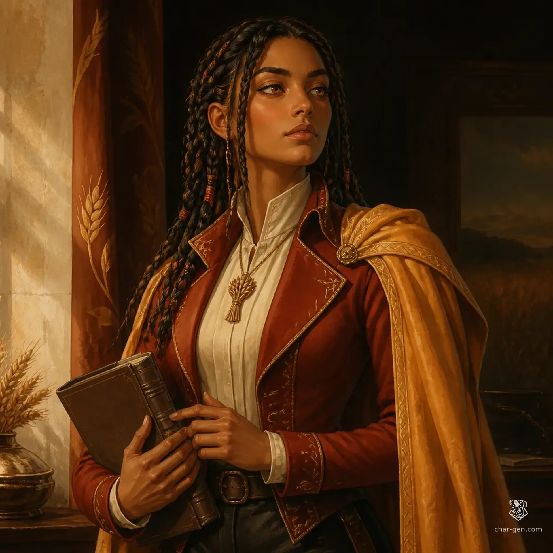 Dáliya Sárközi - AI-generated fantasy NPC