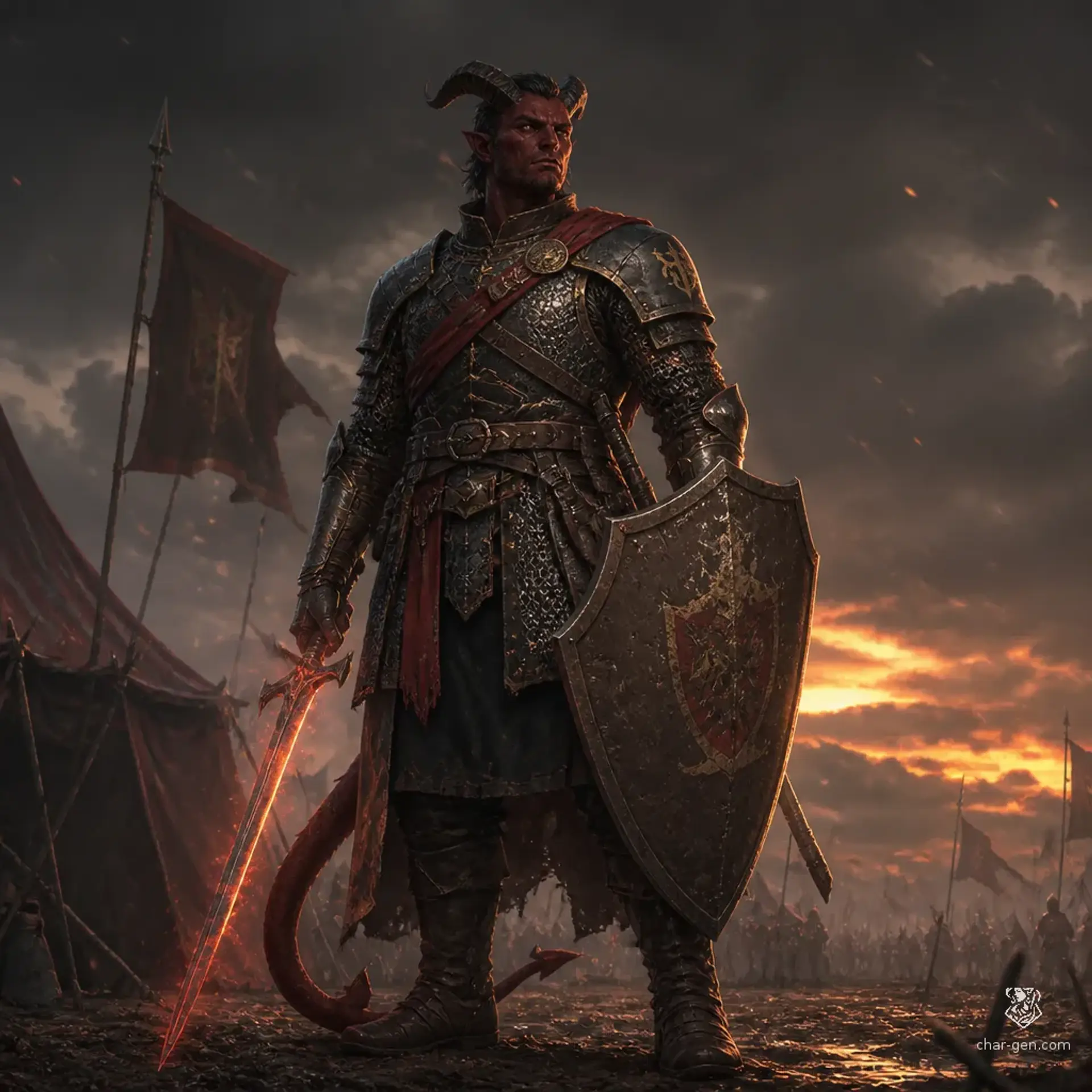Si'vaanther - AI-generated fantasy Character