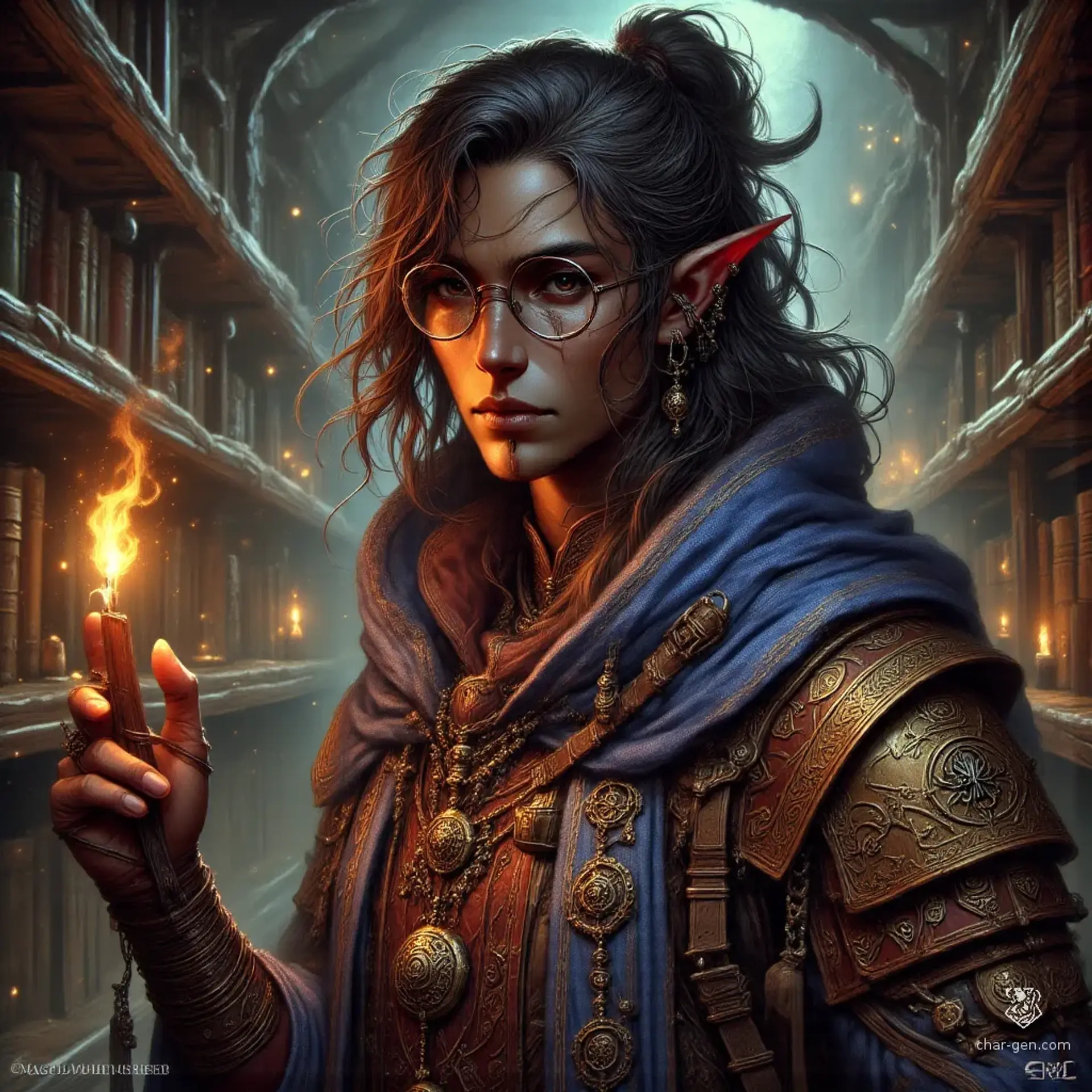 Zhaeril Vylsrae - AI-generated fantasy NPC