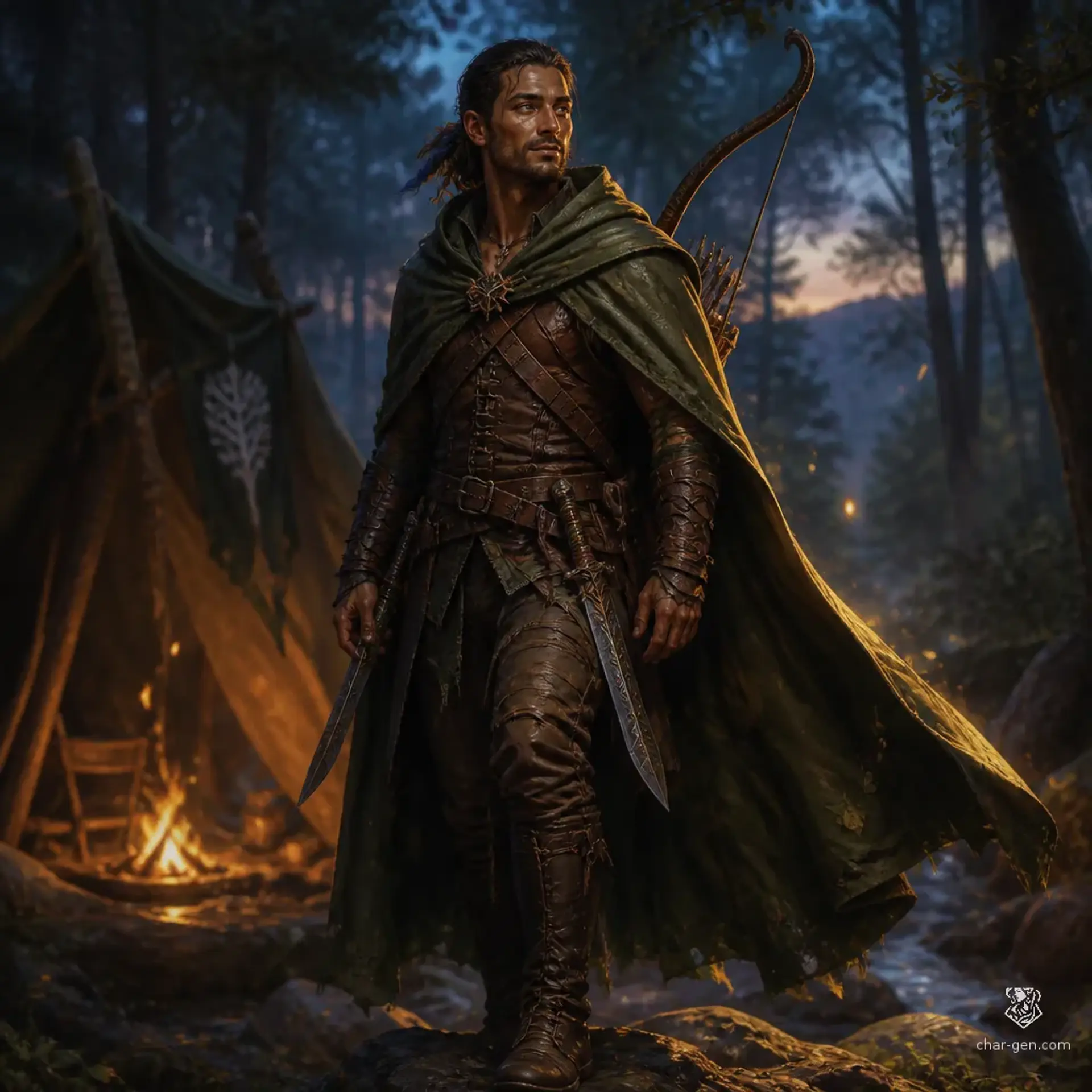 Evan Gwilyn - AI-generated fantasy Character