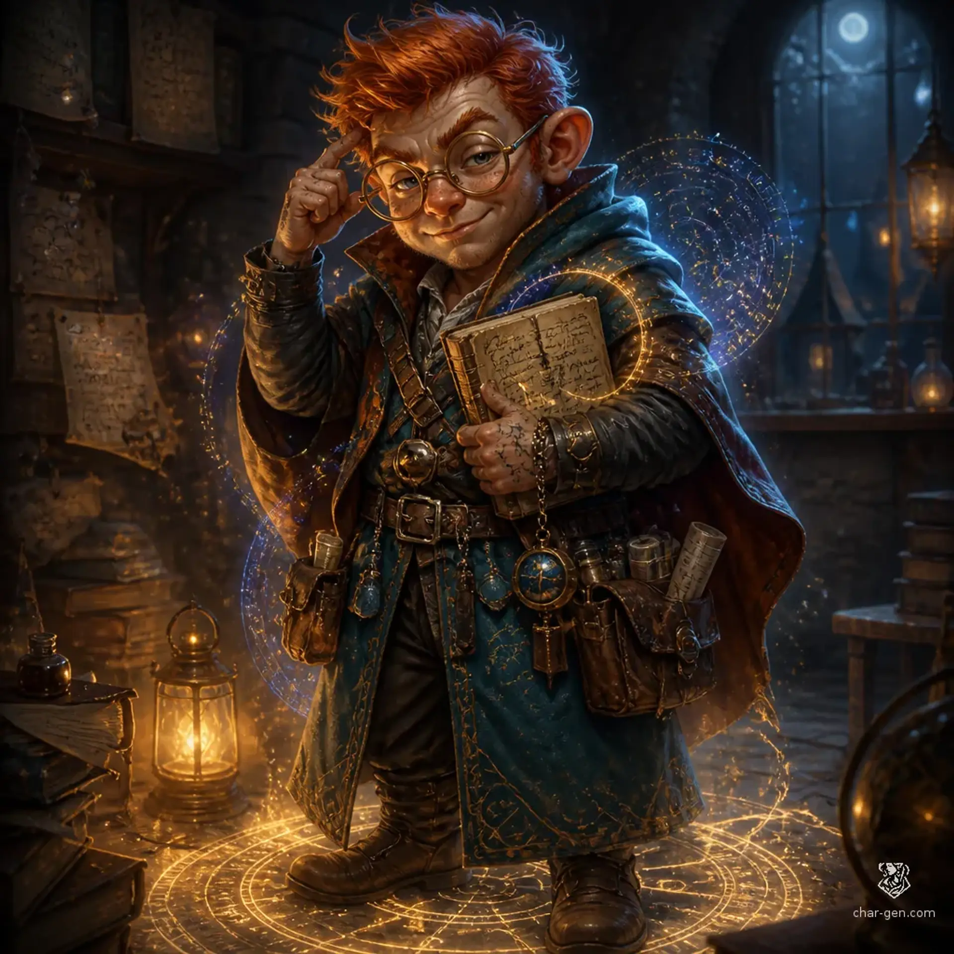 Berrin Tallow - AI-generated fantasy Character