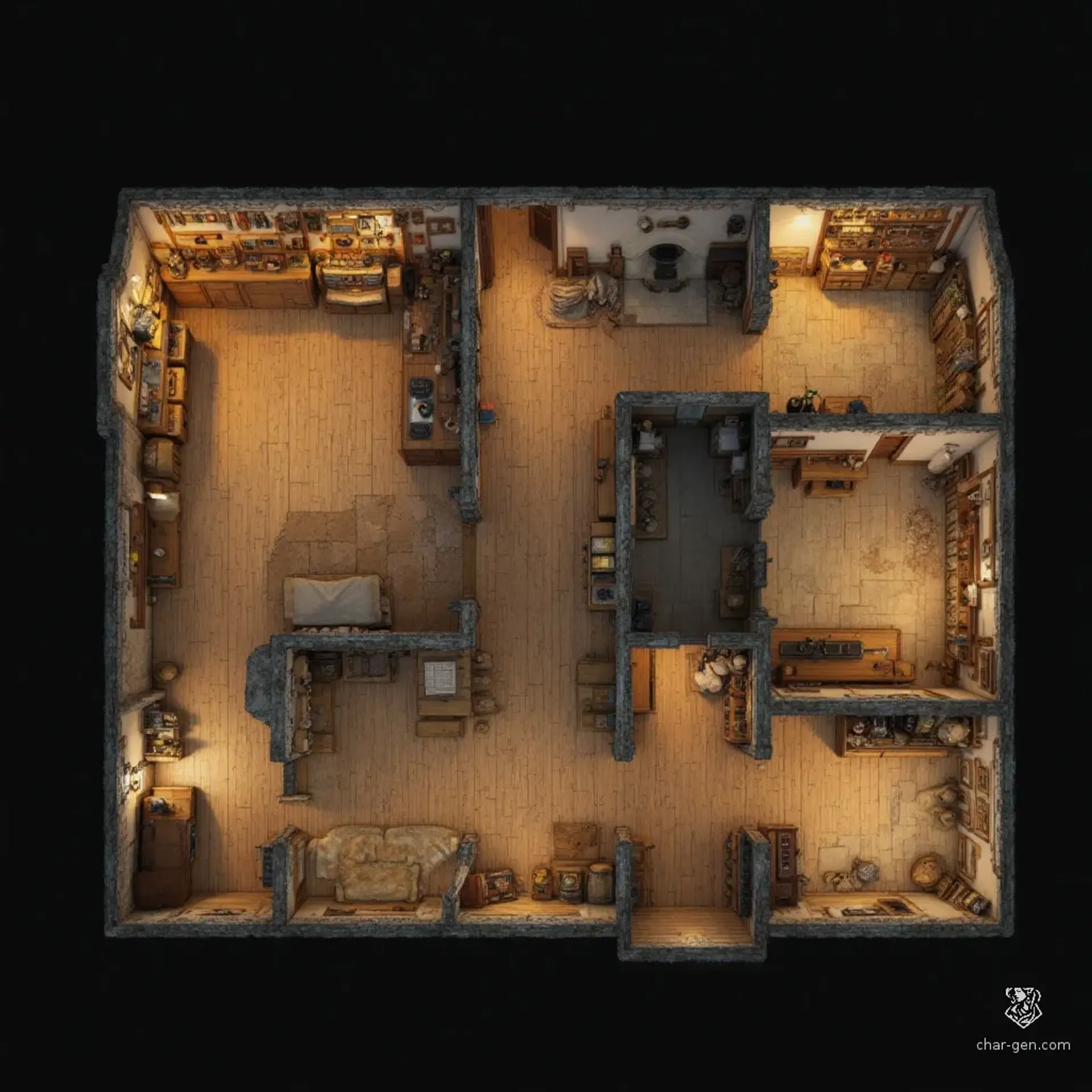 Hook & Hearth General-Store - AI-generated fantasy Shop