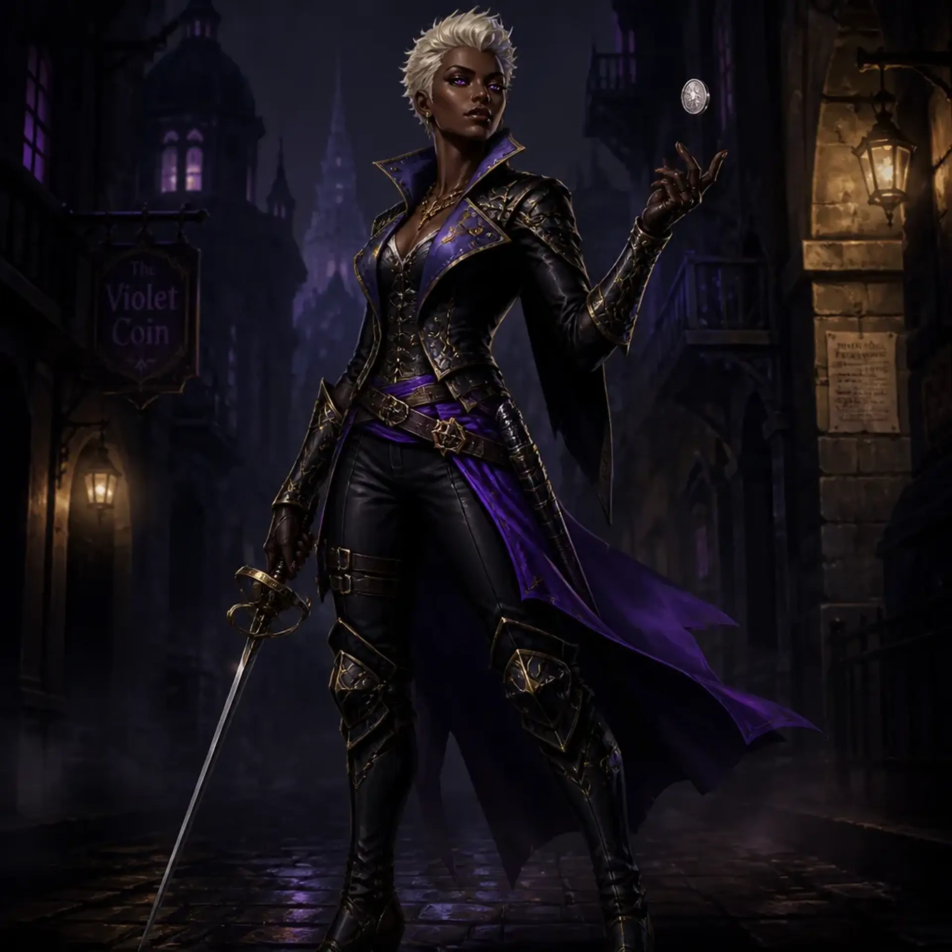 Hecate Thorne - AI-generated fantasy Character