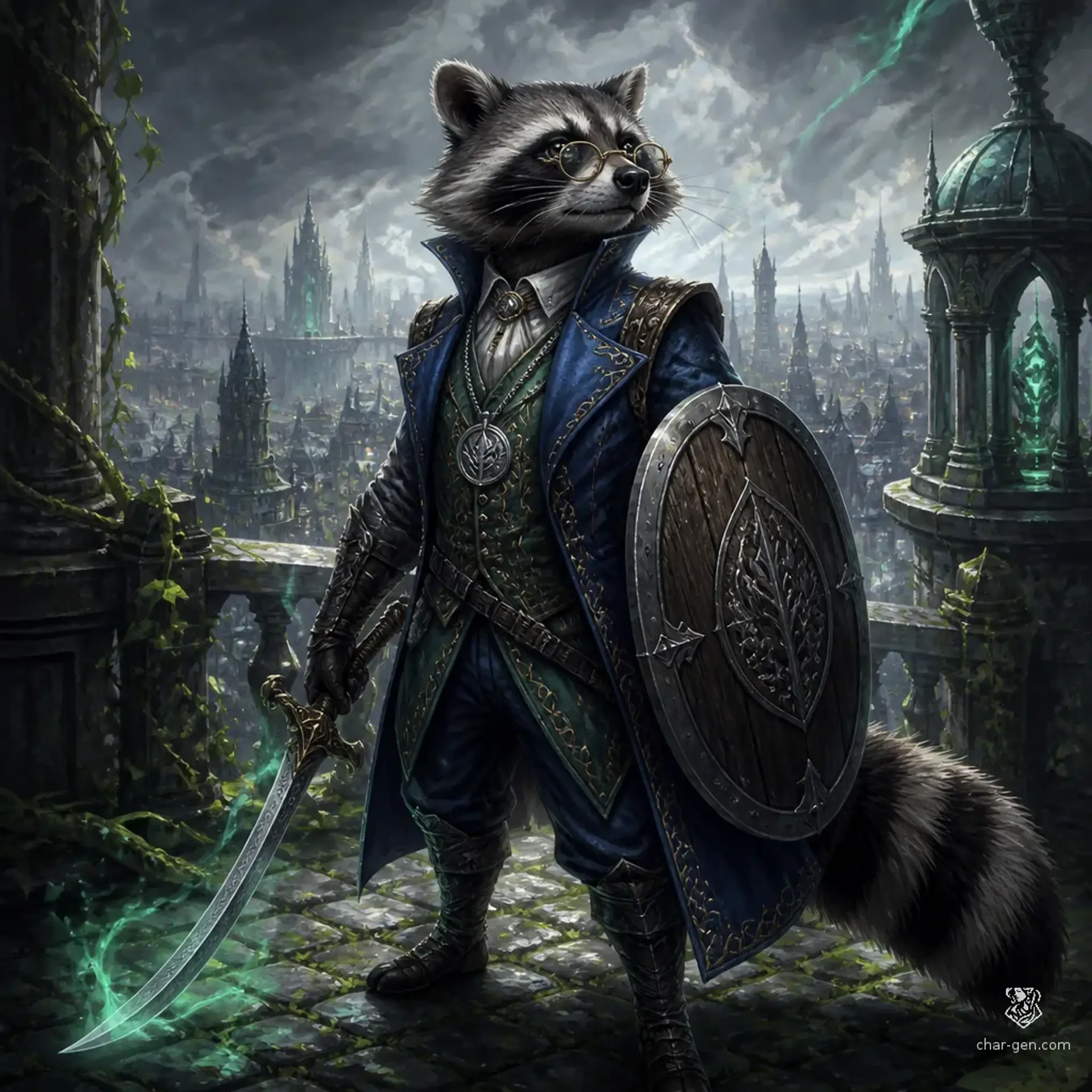Maximiliaan - AI-generated fantasy Character