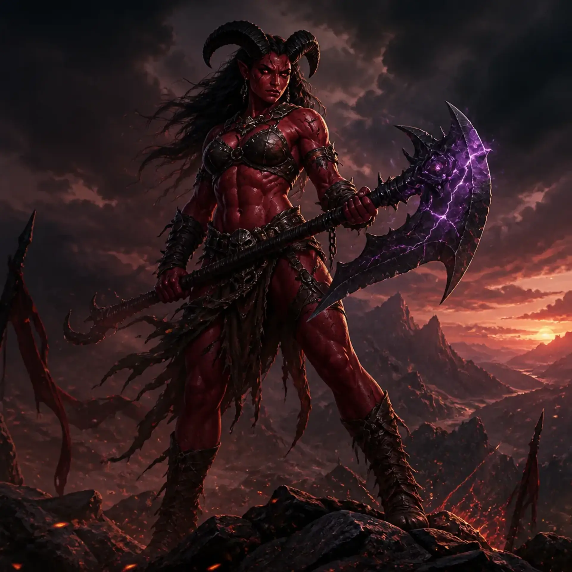 Kallista Malphas - AI-generated fantasy Character