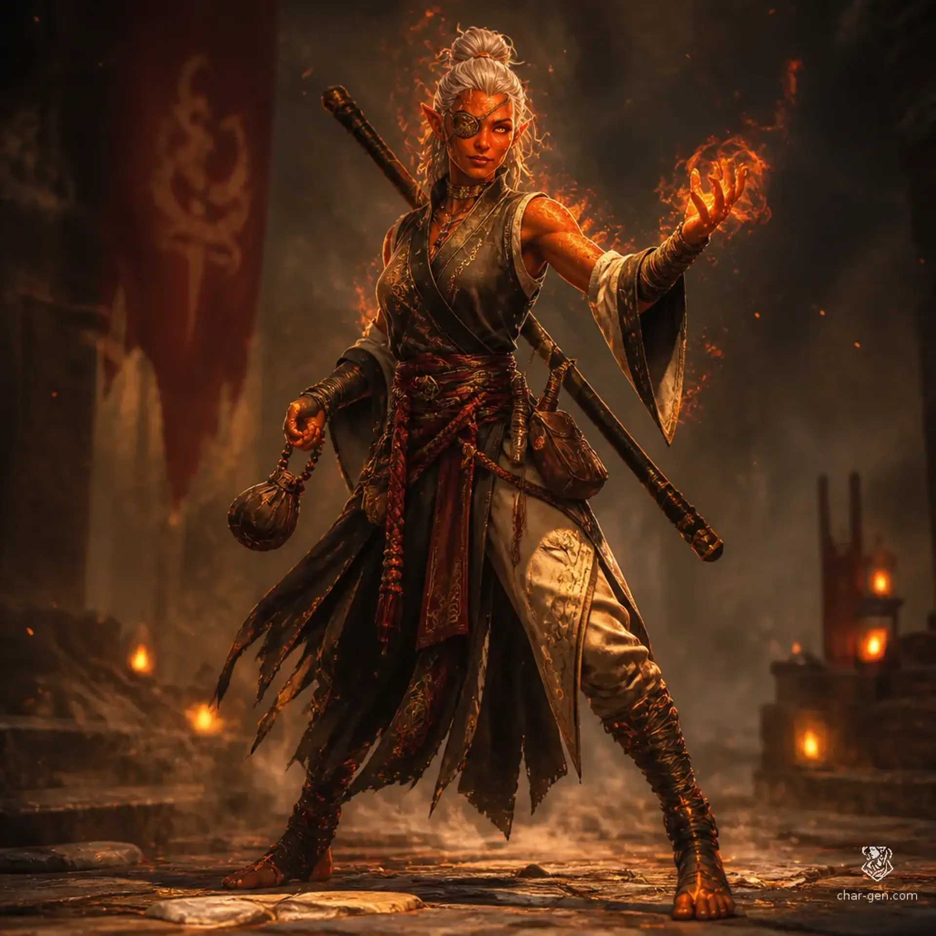 Hua Mei - AI-generated fantasy Character